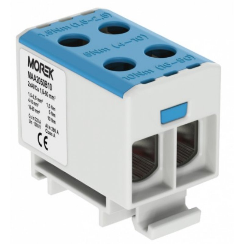 

Złączka szynowa 2xAl/Cu 1,5-50mm Morek MAA2050B10