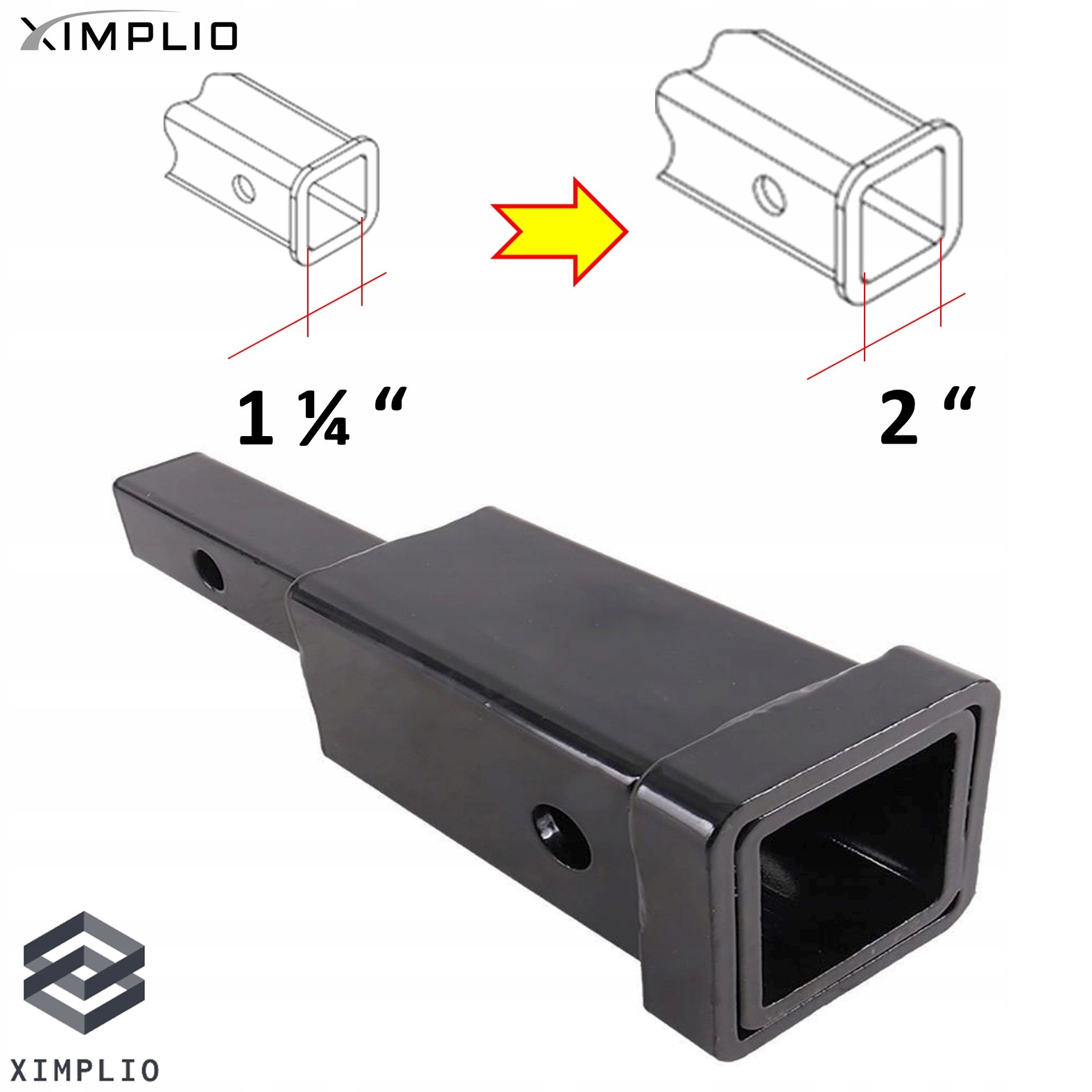 Adaptér zásuvky amerického háku Usa 32x32 mm -> 51x51 mm