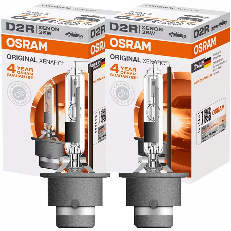 2X Żarówka D2R Osram Original Xenarc 85V 35W 4500K Zestaw 2 Sztuki