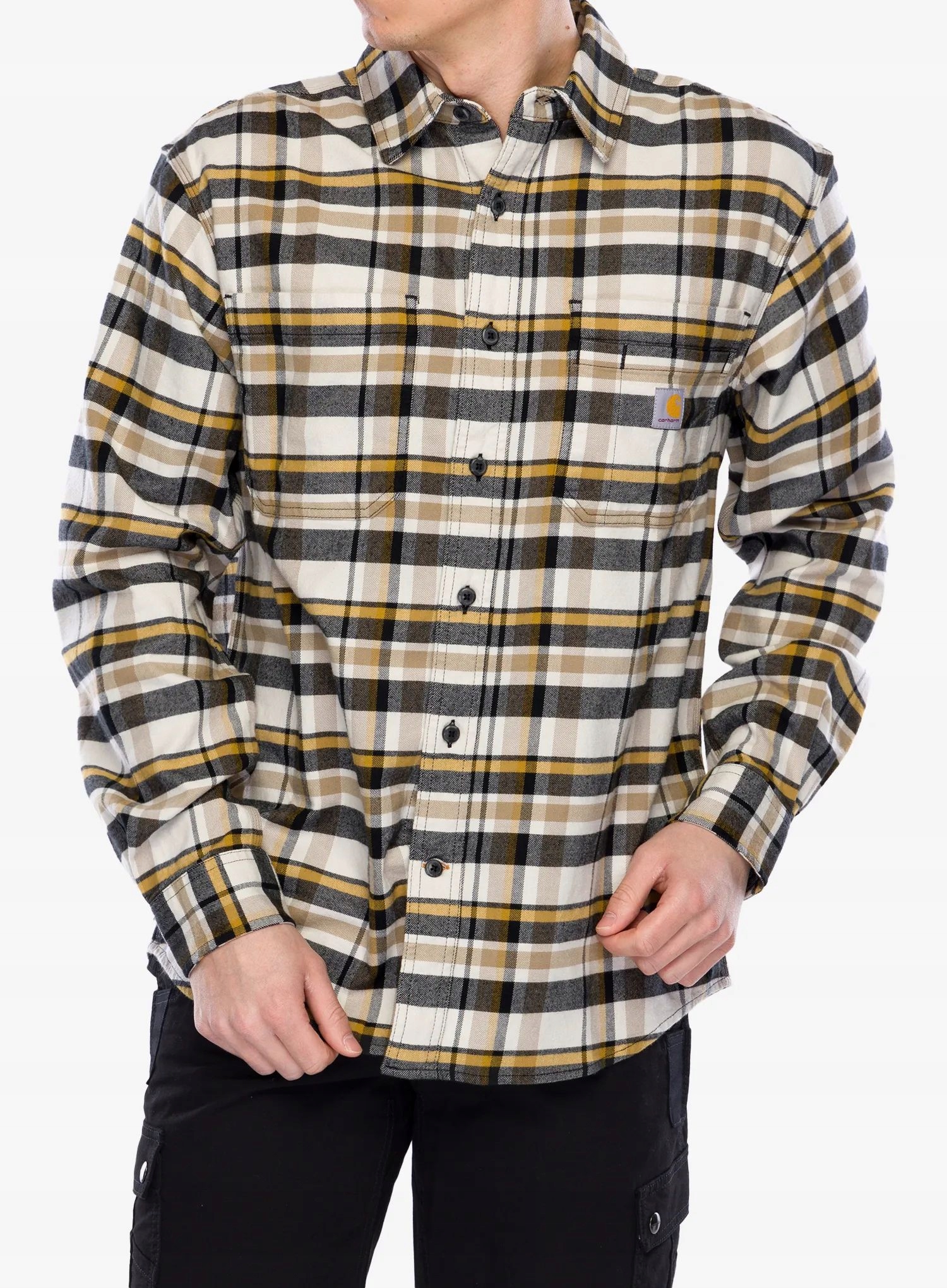 Flanelová košile Carhartt L/s Plaid Shirt malt XL