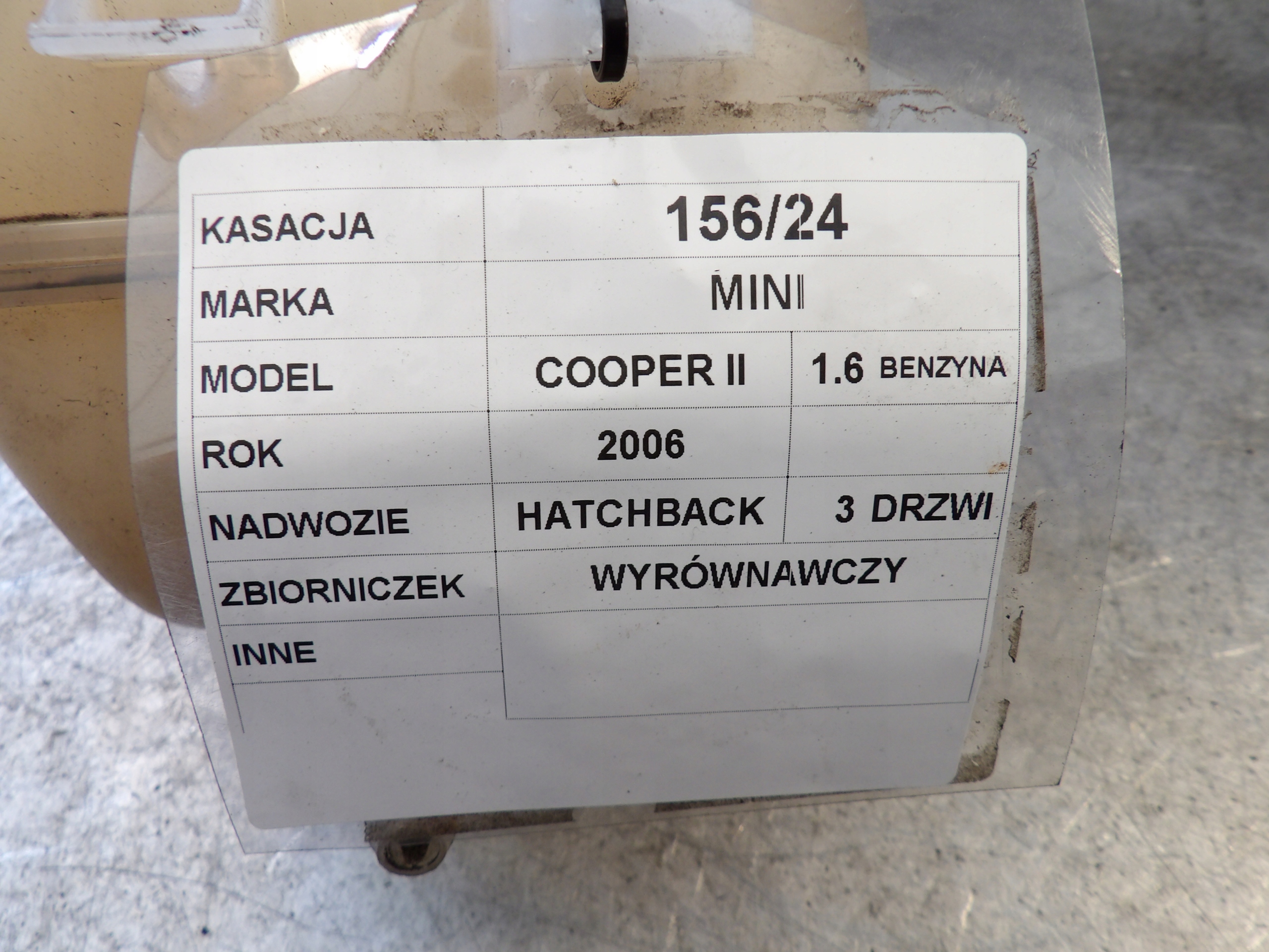 MINI COOPER II - Ausdehnungsbehälter 1710 7539 267-02