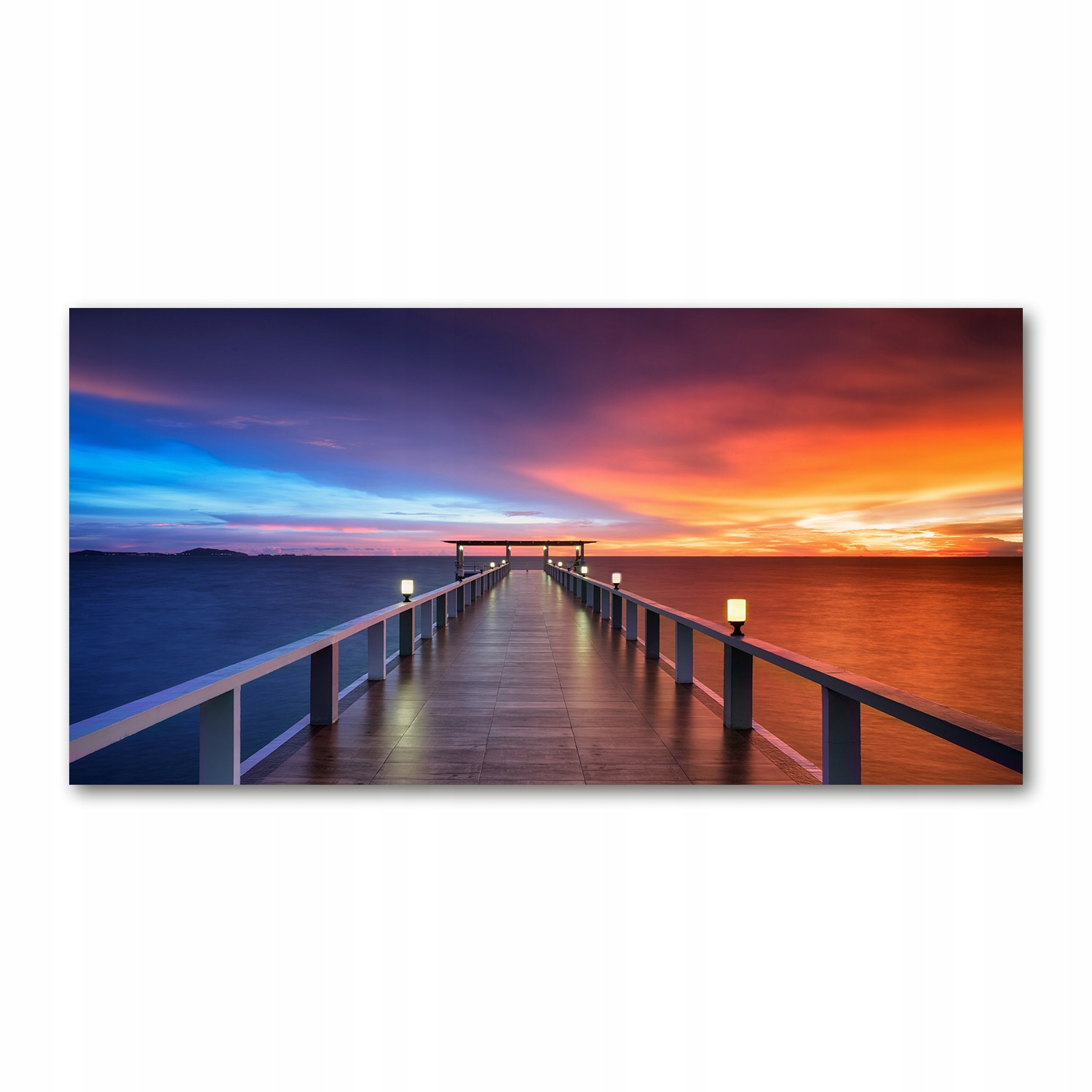 

Foto obraz akryl zdjęcie Drewniany most 120X60 cm