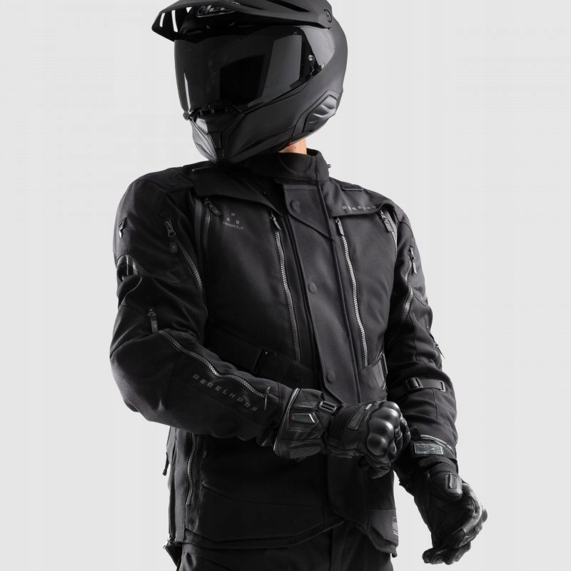Textilná Motocyklová Bunda Rebelhorn Hardy 3.0 Čierna 5XL
