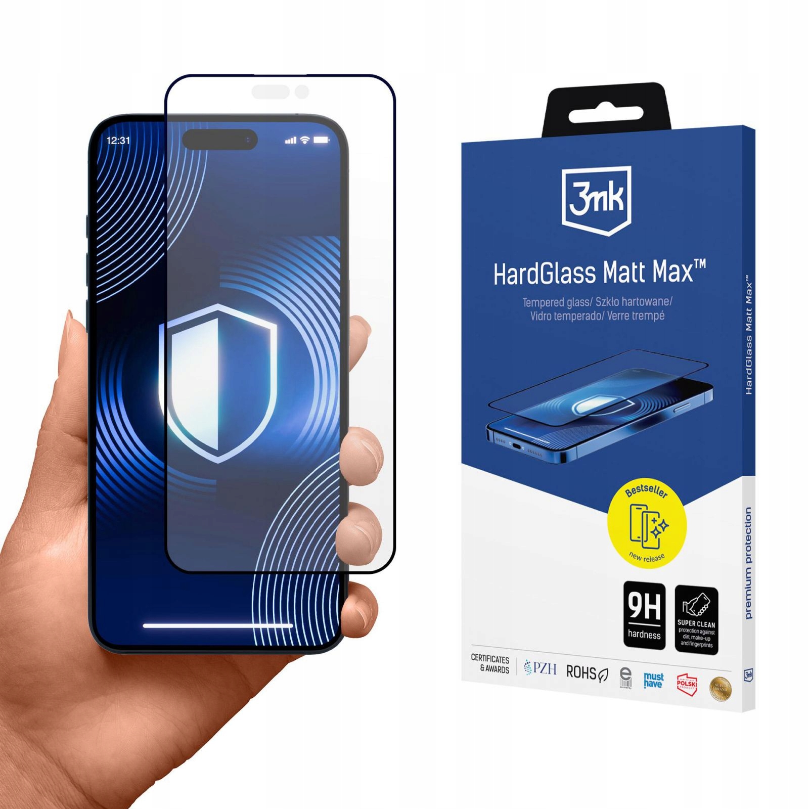 Szkło Hartowane Do Apple Iphone 16 3MK Hardglass Matt Max