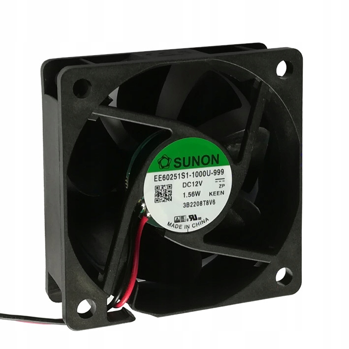 

Sunon Wentylator DC 12V 60x60x25mm 39,72m3/h