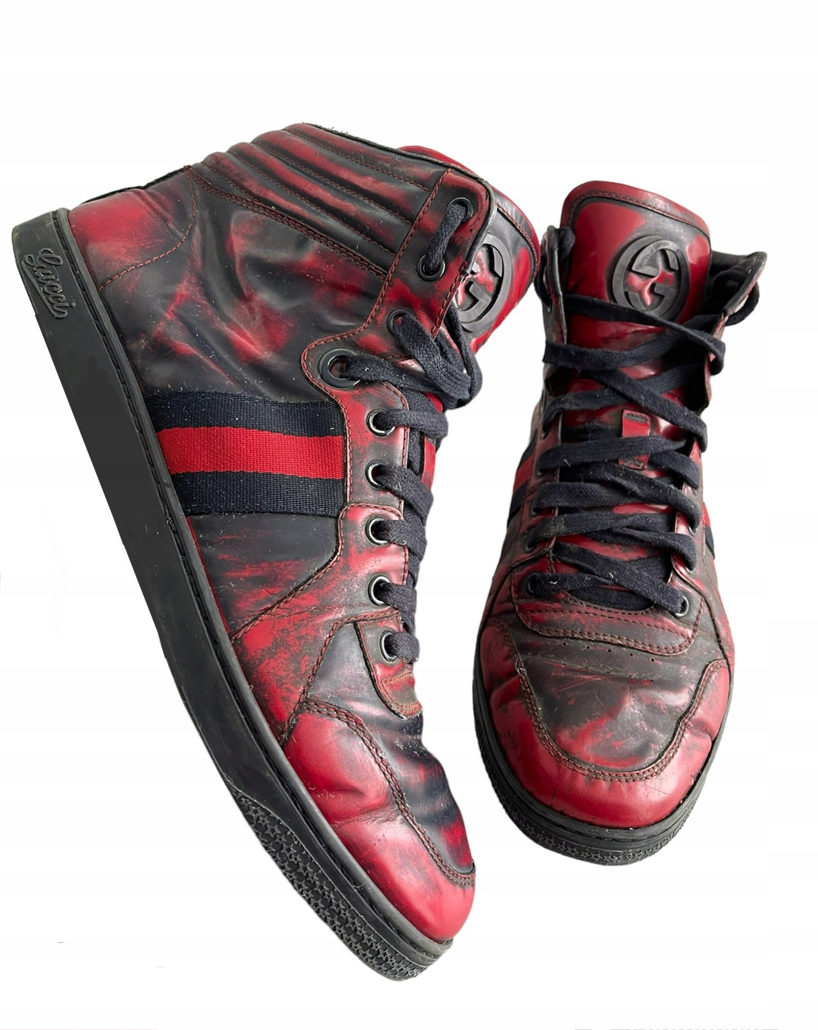 Gucci męskie wysokie sneakersy "GG" logo 41,5