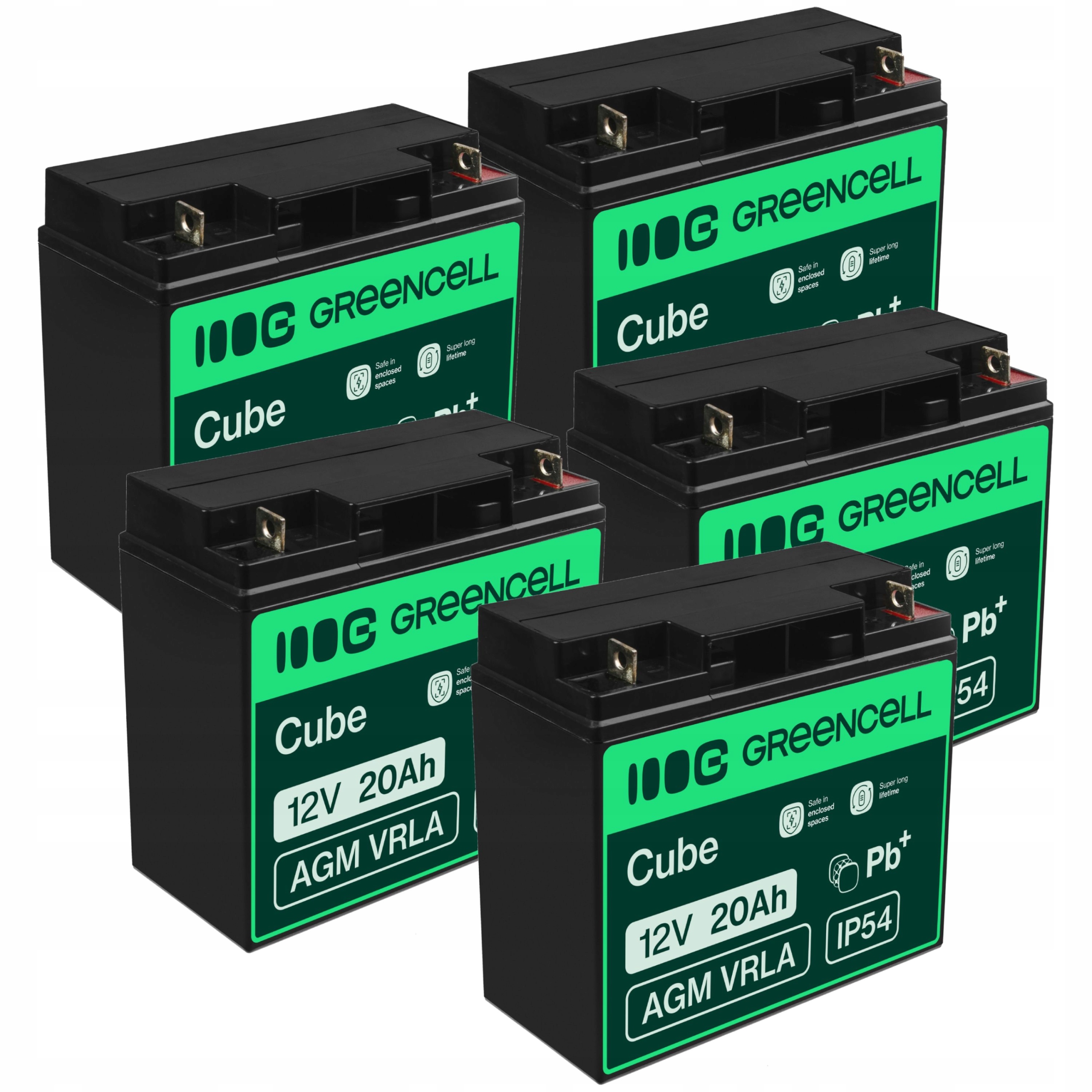 Sada akumulátor Agm 100Ah 12V (5x20Ah) Ups Co