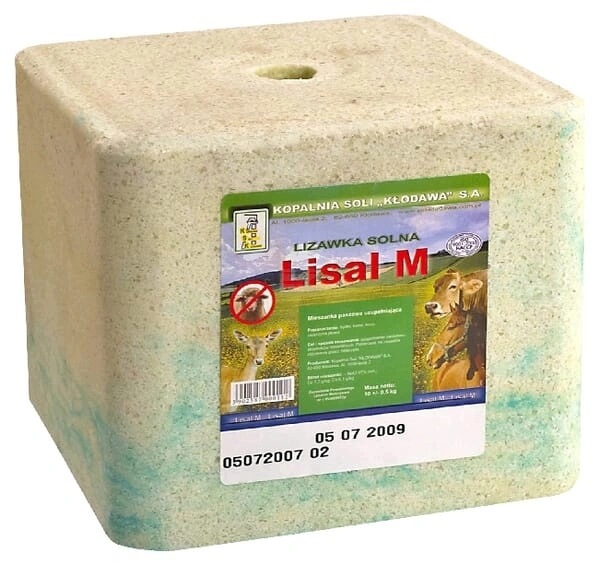 Solná lízátka s mikroelementy Lisal-M 10 kg Kopalnia Soli Kłodawa 60ks