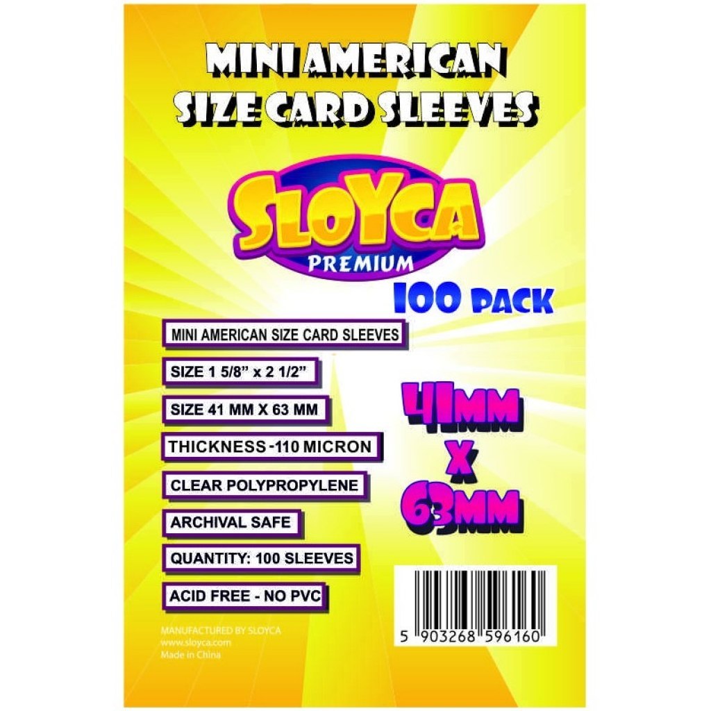

Sloyca Koszulki Mini American Premium 41x63 mm 100