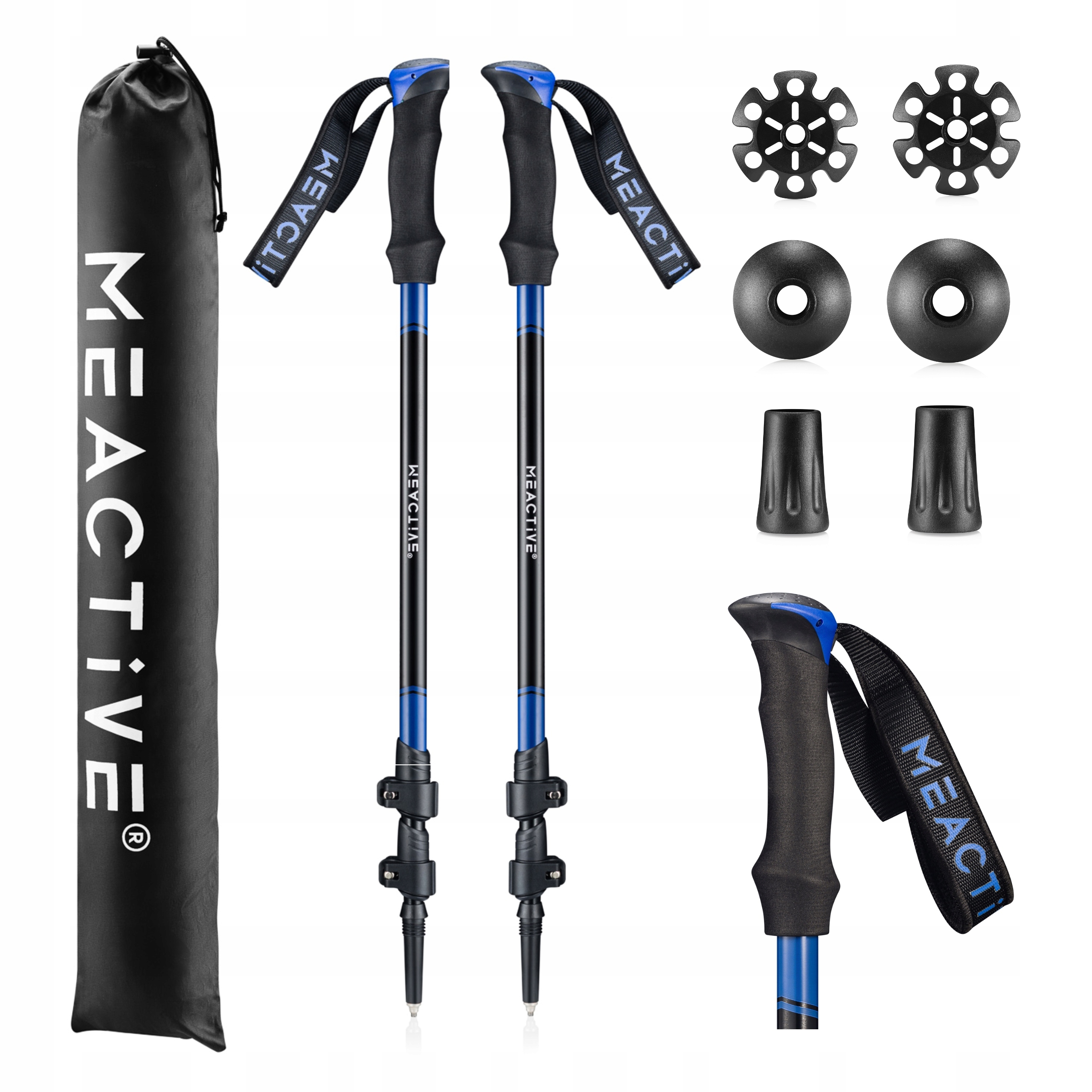 Kije Trekkingowe Kijki do chodzenia Nordic Walking Składane Teleskopowe