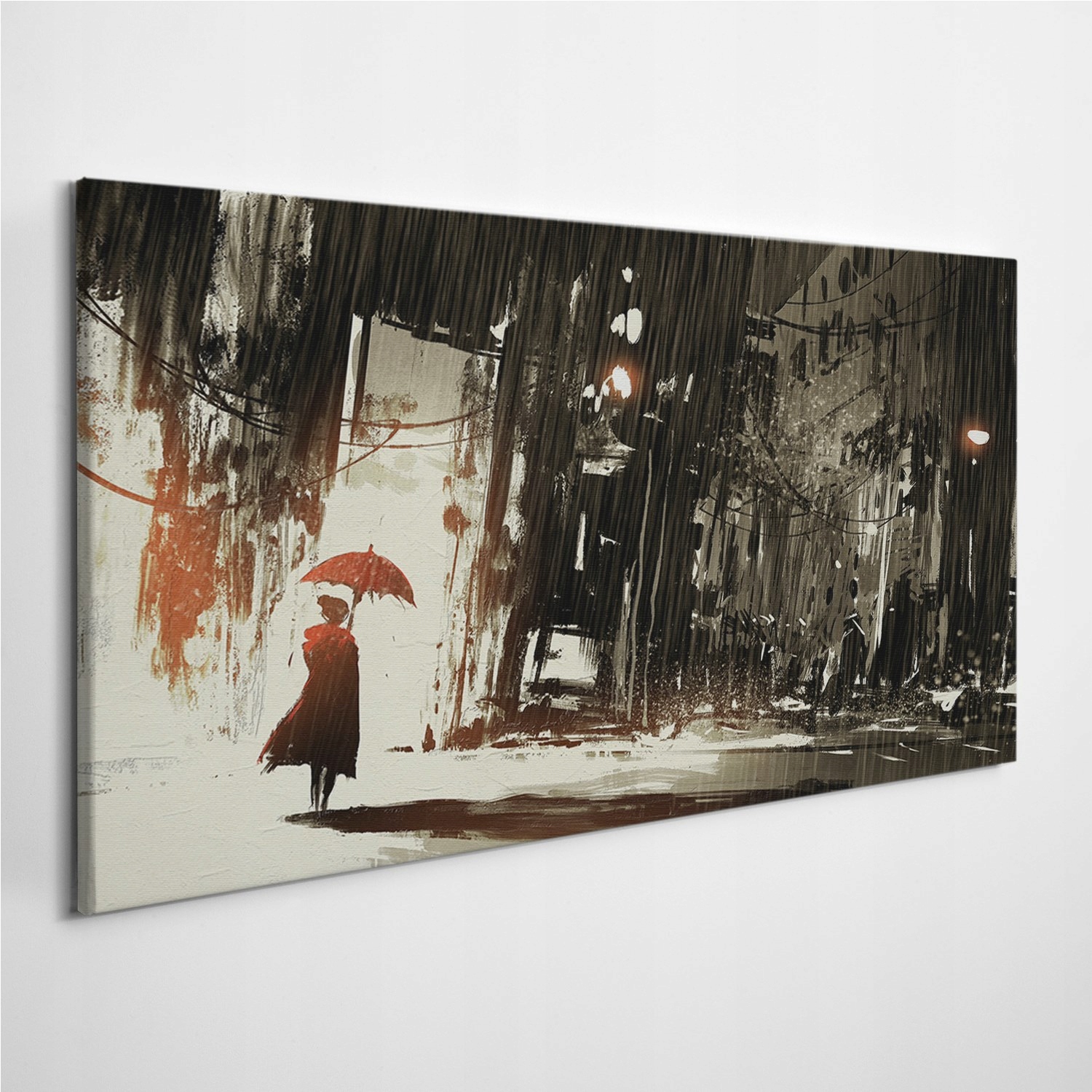 

Foto-obraz na płótnie Parasol Miasto Deszcz 100x50