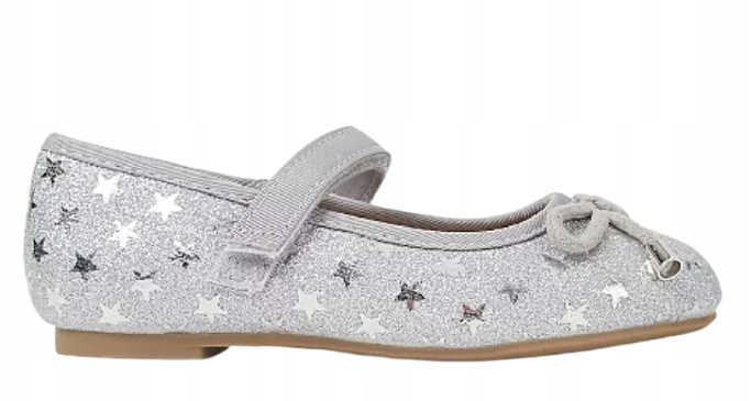 

George baletki 22 Glitter Silverstar buty baleriny