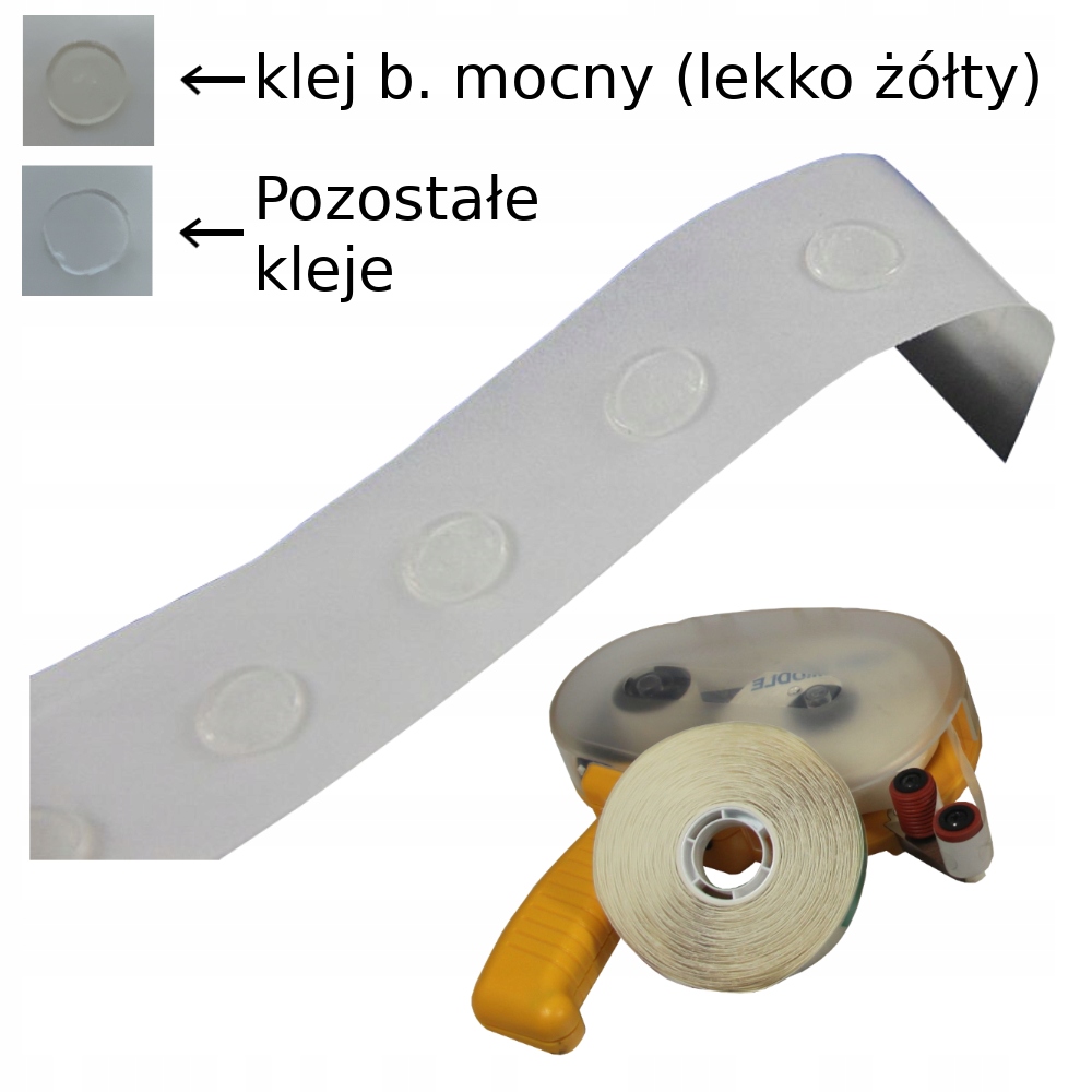 Kropki Klej Do Aplik Atg 6mm, Mocno Lepka
