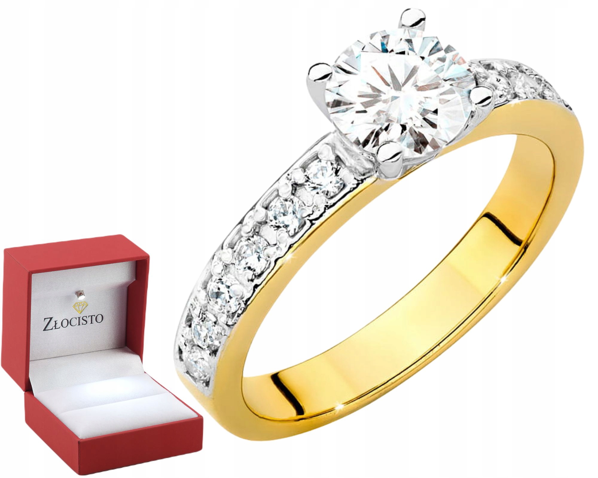 Fenoménní Prstýnek Diamanty Lab Jako Dárek Drť 585 14K