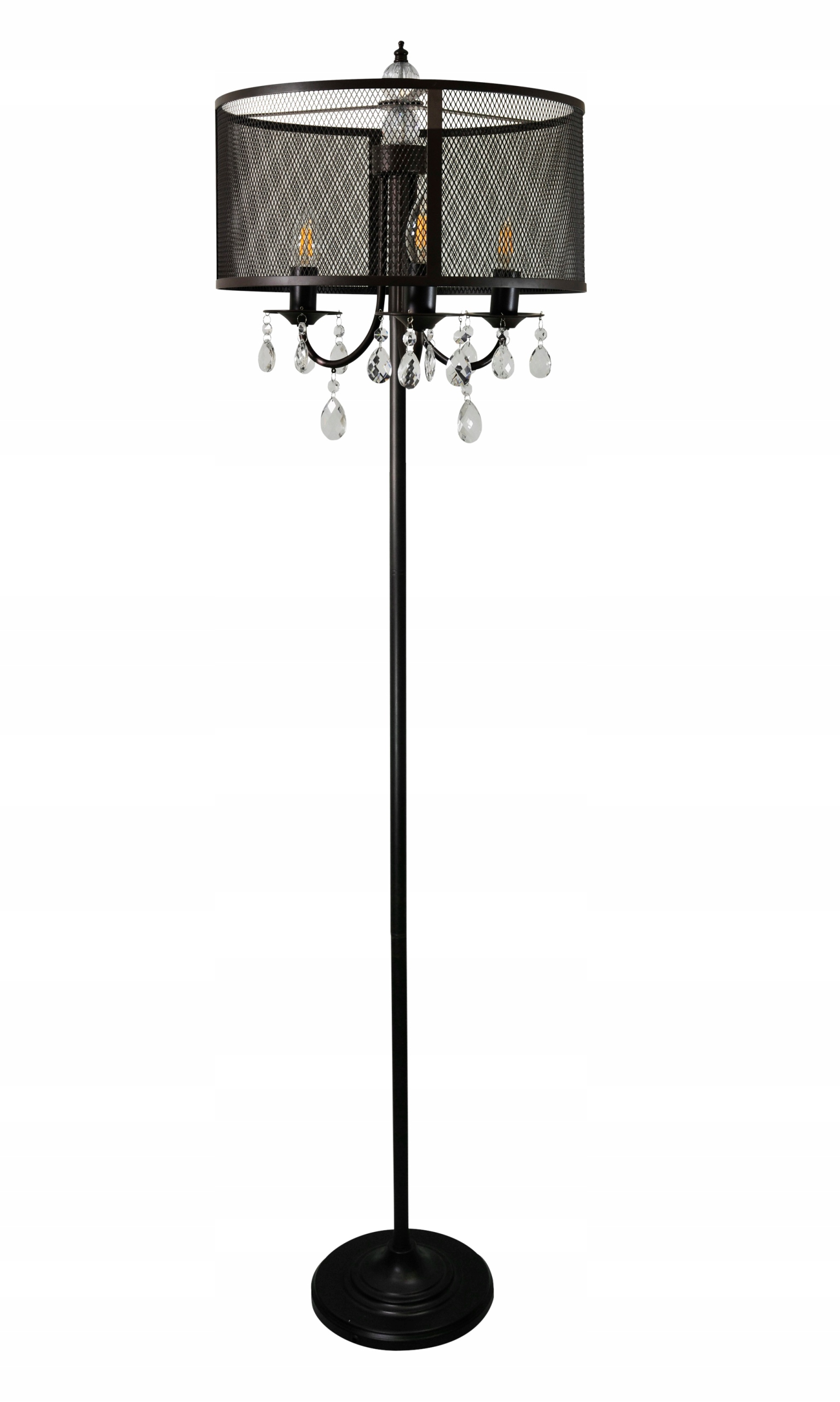 

Premium lampa podłogowa ozdobna kryształki Polux