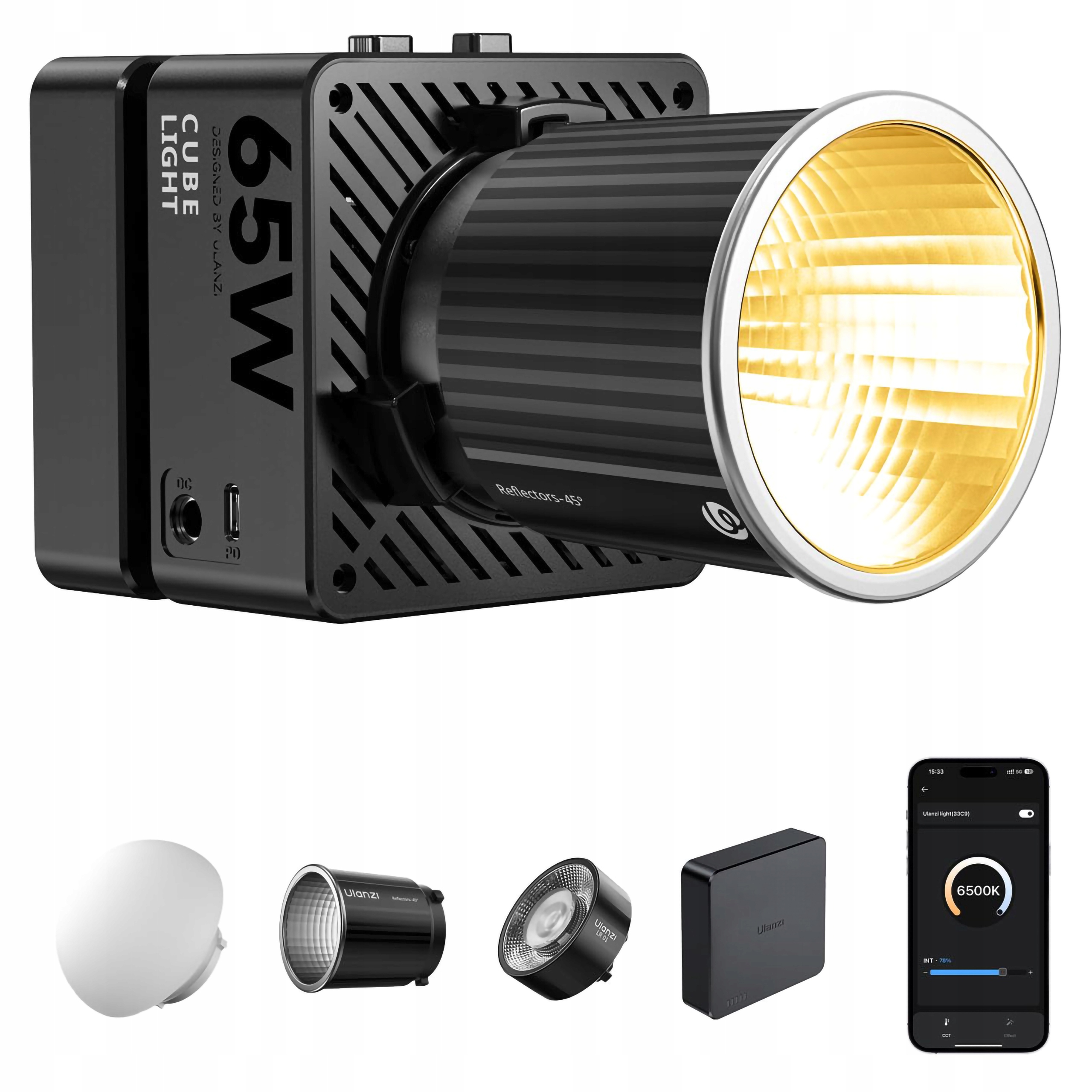 Led studiové osvětlení Ulanzi, regulace barvy světla softbox