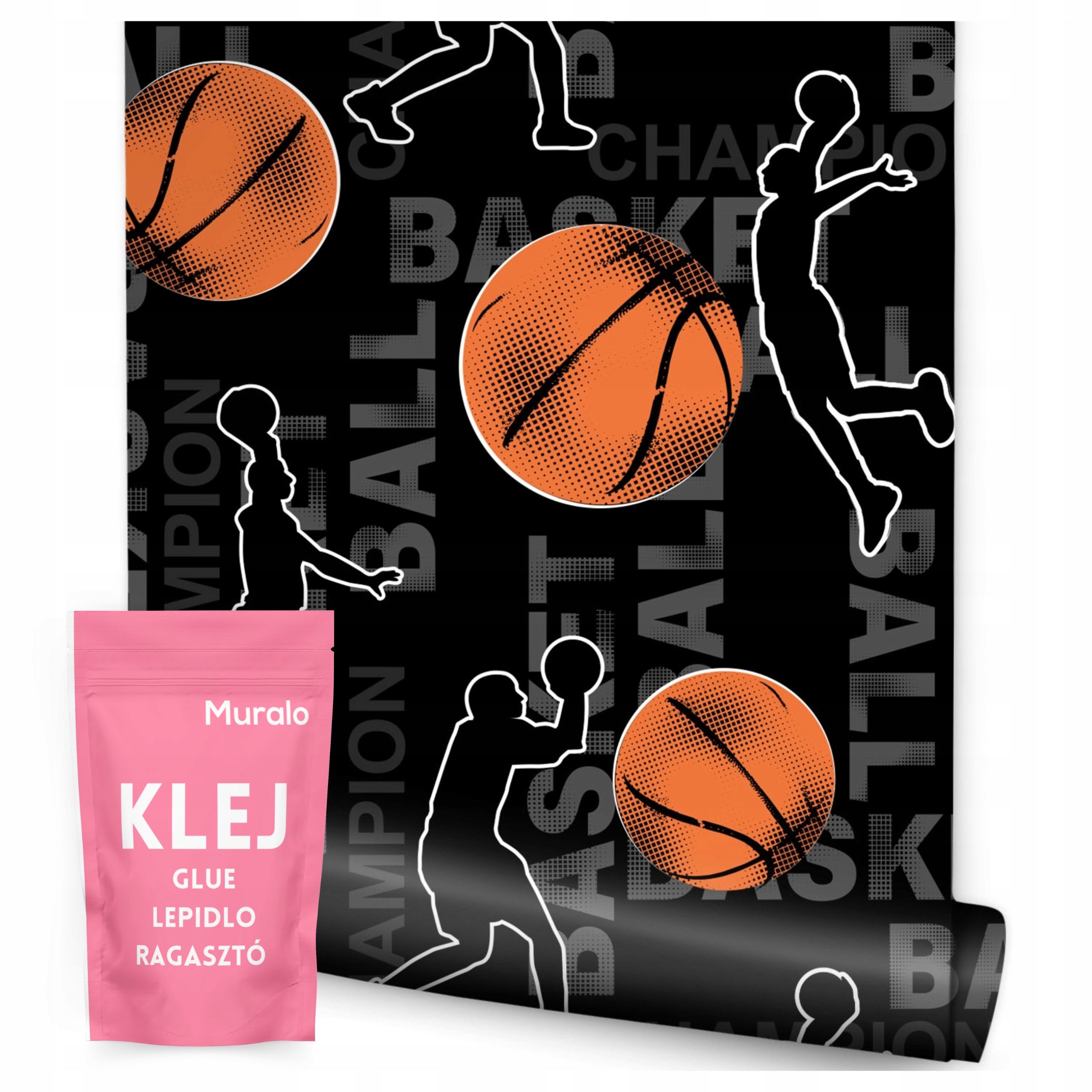 Tapeta V Roli Pro Mládež Basketbalisté Míč Sport Abstrakce Pro Děti