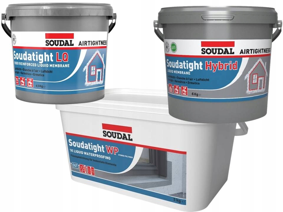 Set Soudal Soudatight Hybrid 6 kg Lq 4,5 kg Wp Epdm Tekutý 5 kg