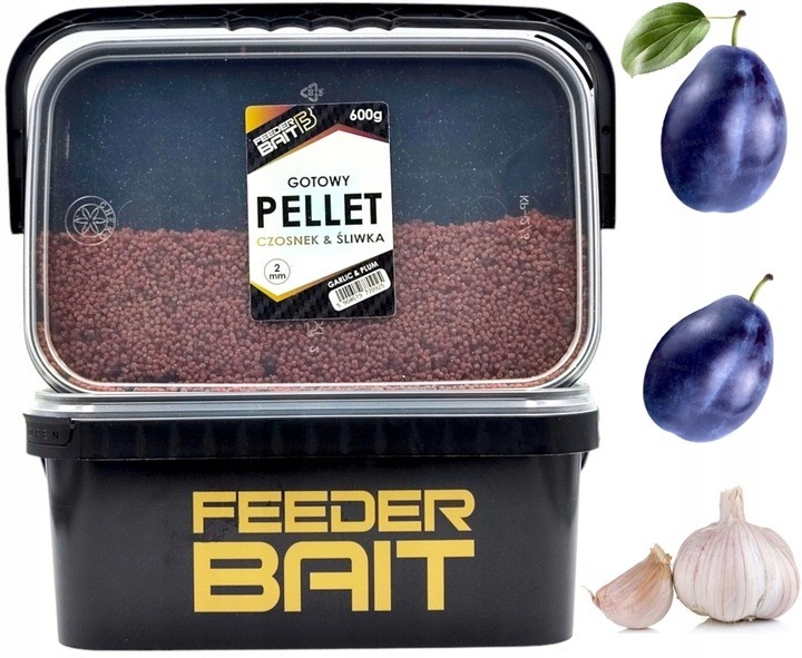 Feeder Bait Gotowy Pellet 2mm Czosnek&sliwka 600g FB28-7