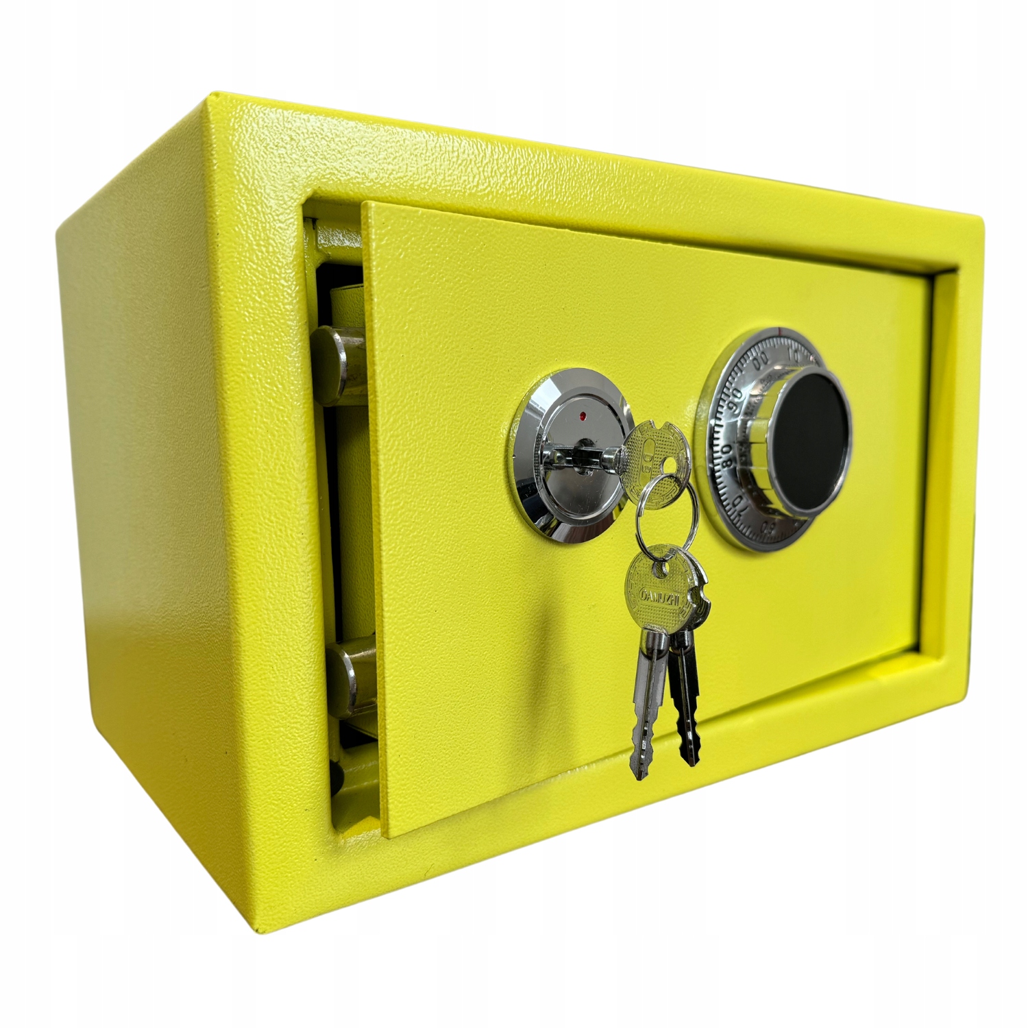 Фото - Сейф Sejf domowy szyfrowy mechaniczny skrytka kasetka żółty stylowy design