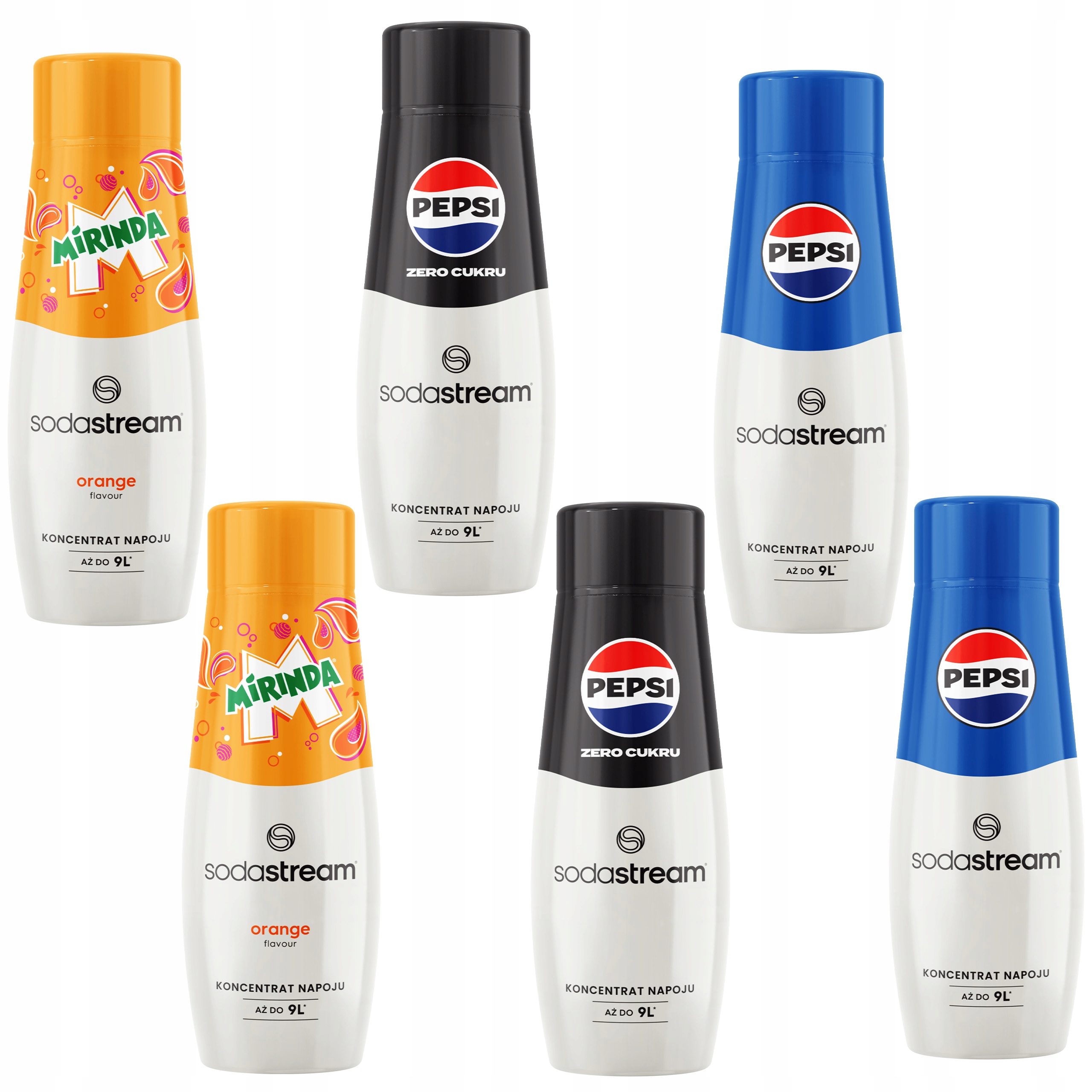 Levně Sodastream Koncentrát – sada 6 kusů – 3 příchutě.