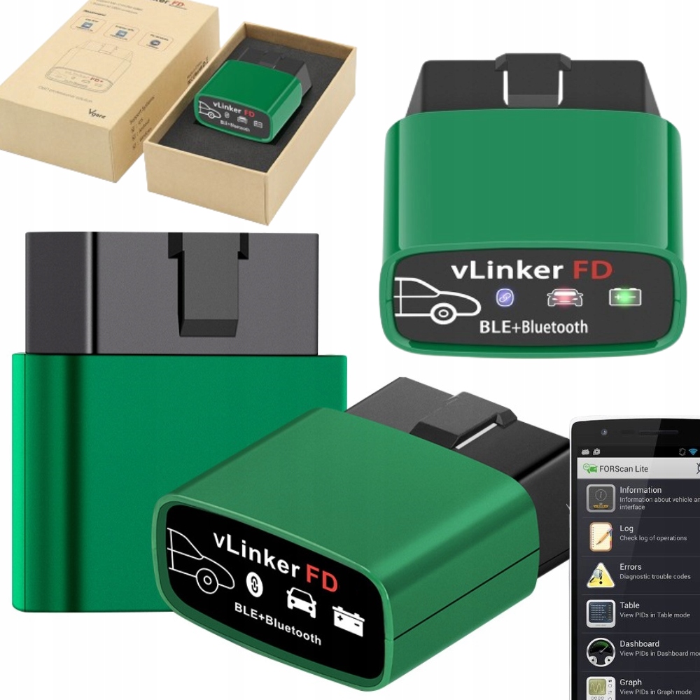 Diagnostický Tester Pro Ford Forscan Mazda Vgate Vlinker Fd Bt Android