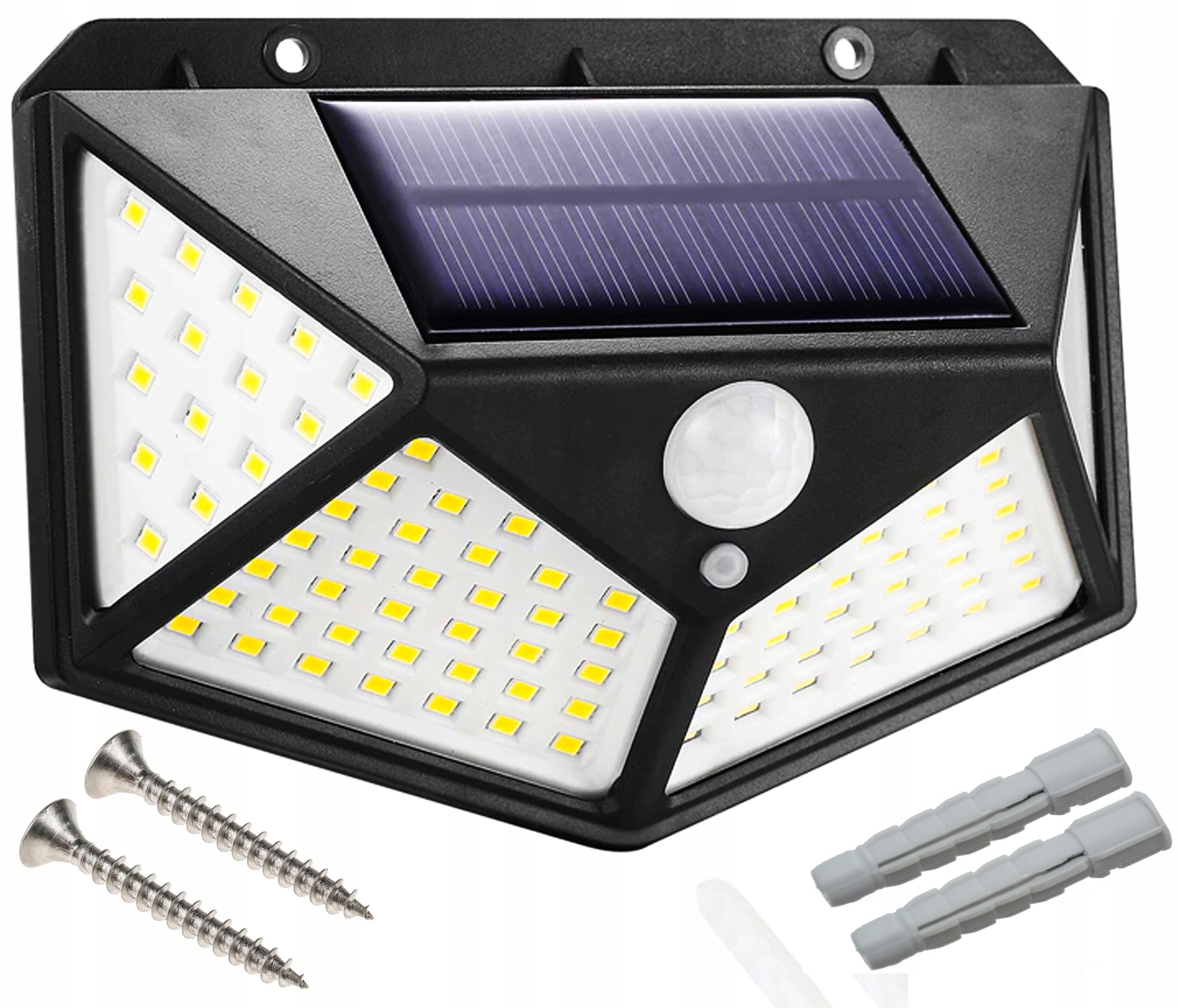 

Lampa solarna z czujnikiem zmierzchu ruchu 100 Led