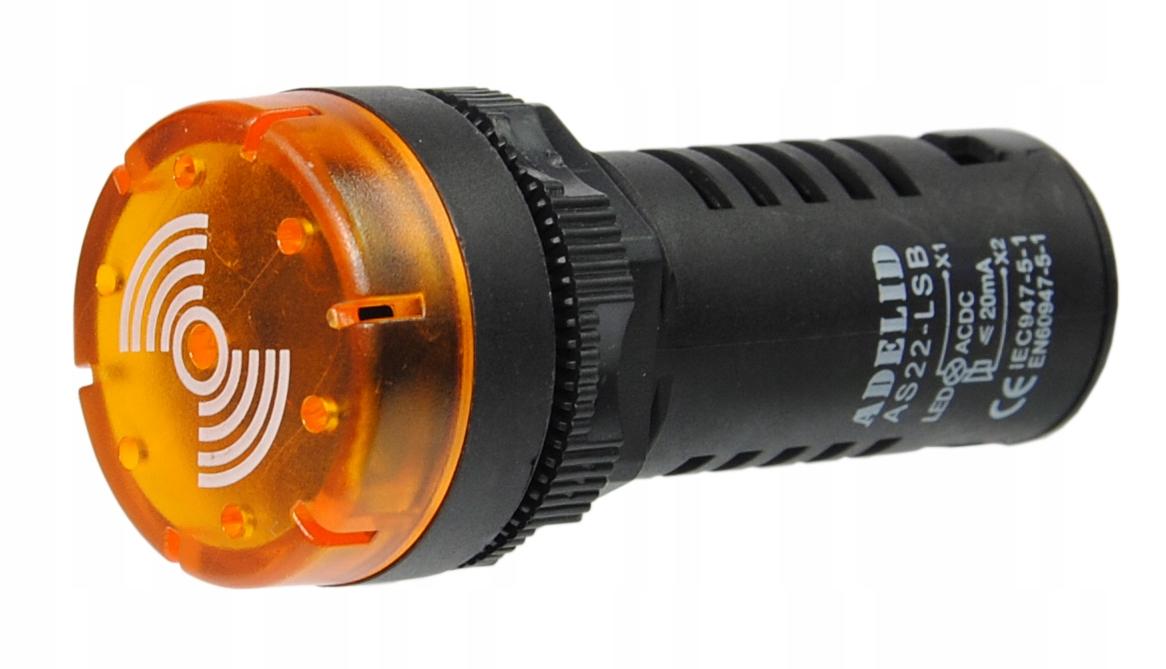 

Lampka Kontrolka Sterownicza Led Buzzer 24V Żółta