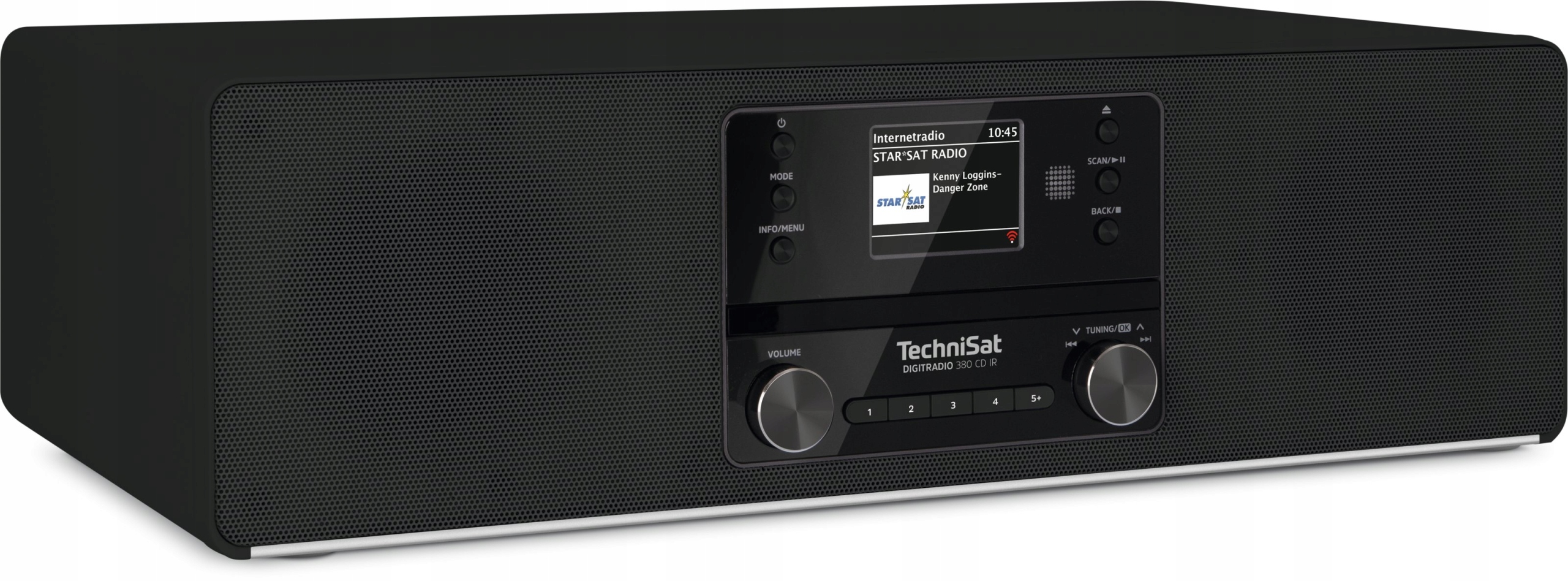 Internetové rádio s CD Ir Fm Dab+ Bluetooth TechniSat Digitradio 380 černé