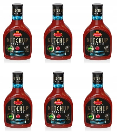 Levně 6 x 425 g Roleski Jemný prémiový kečup bez cukru Karton