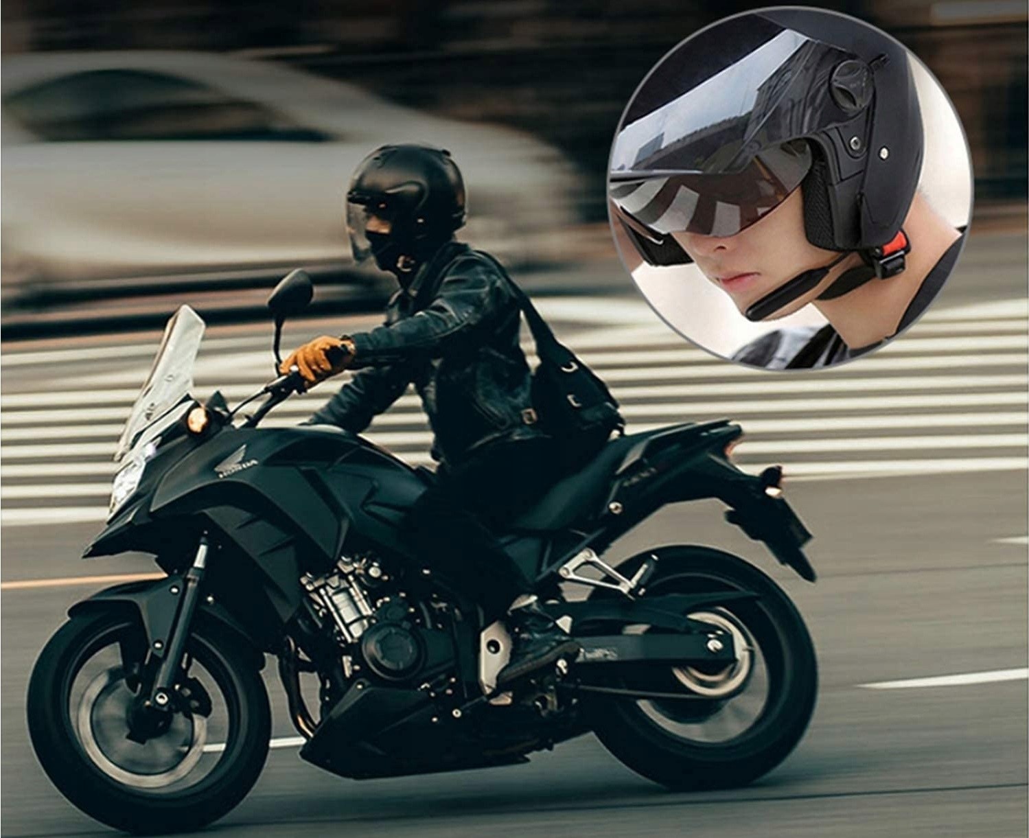 SŁUCHAWKI BLUETOOTH KASK MOTOCYKL DO KASKU MUZYKA ZESTAW SŁUCHAWKOWY BT8 Producent inny