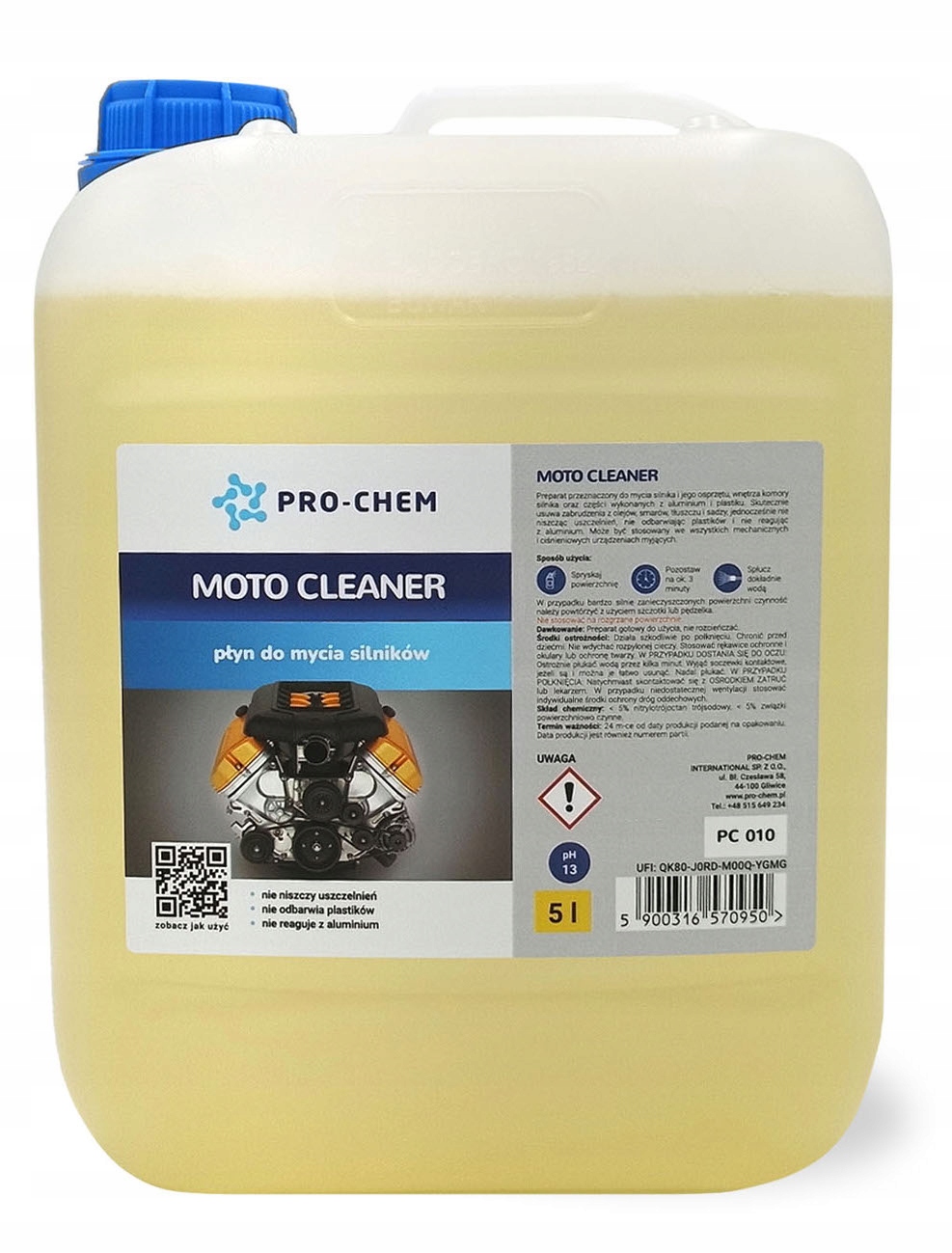 Płyn do mycia silnika odtłuszczacz PRO-CHEM MOTO CLEANER 5 L