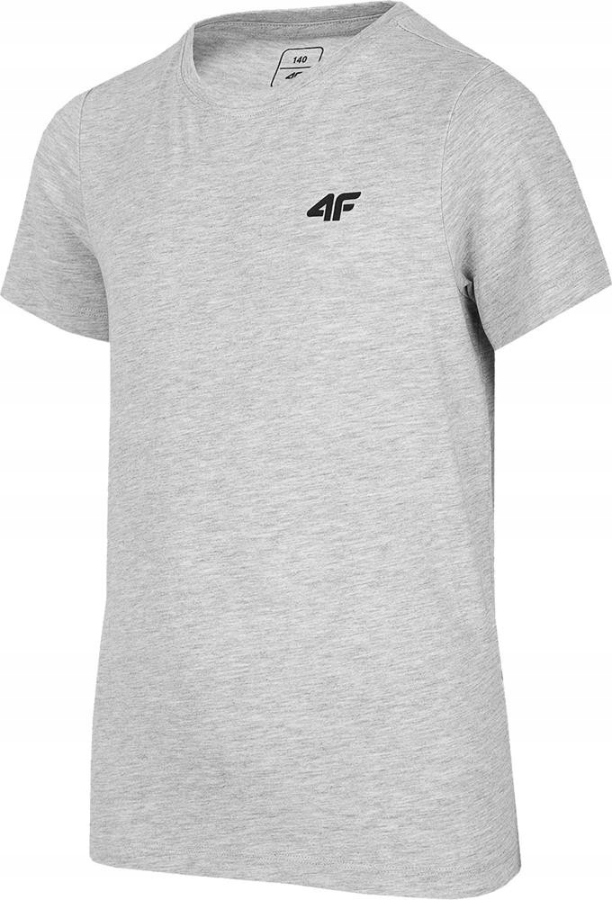 

4F Koszulka Chłopięca T-shirt JTSM001 122 Szary