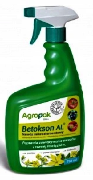 BETOKSON 750ML SPRAY DO ZAPYLANIA OWOCÓW POMIDORÓW data ważności 08/2026rok
