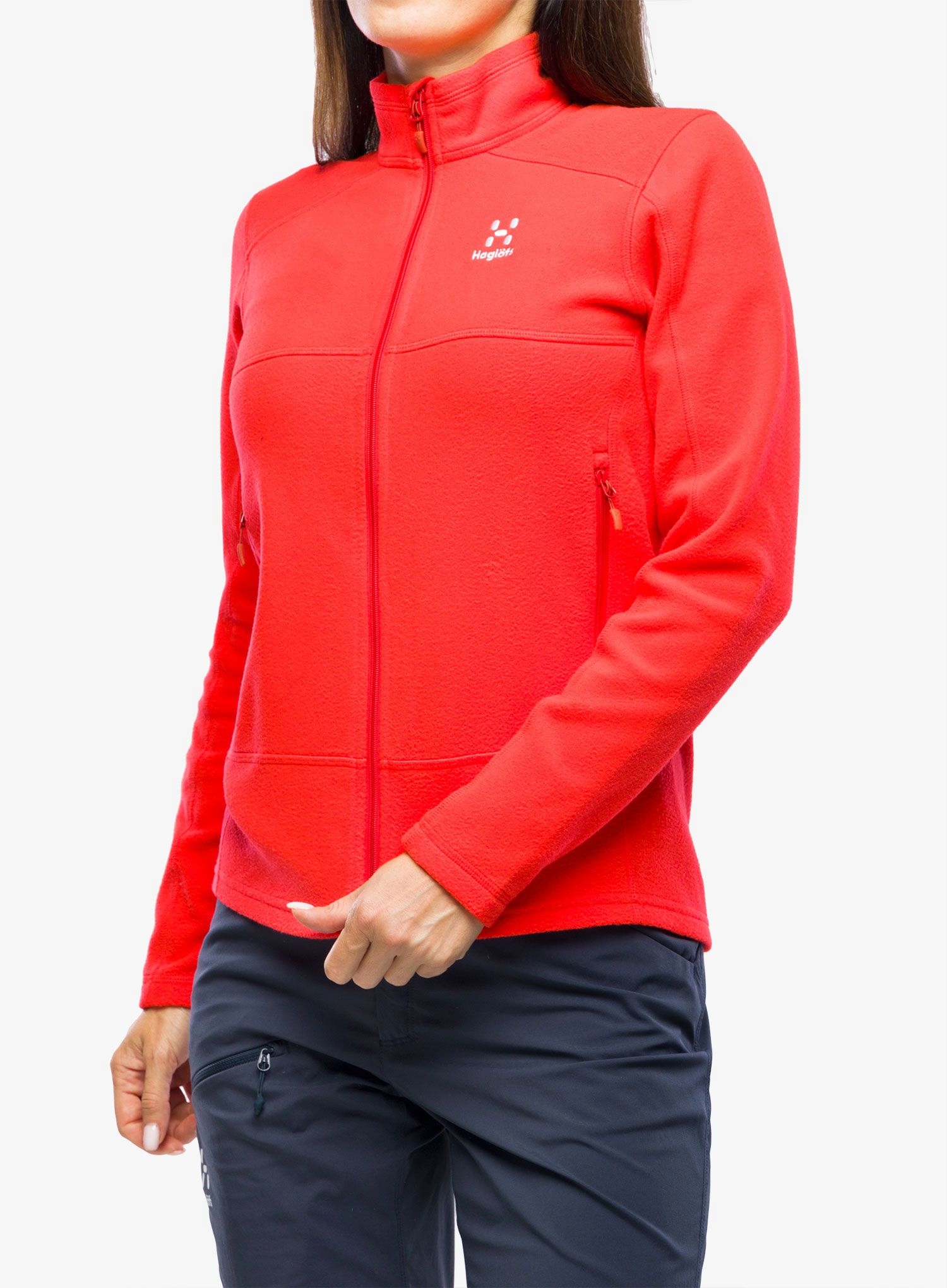 Mikina fleecová dámská Haglofs Buteo Mid Jacket poppy red M