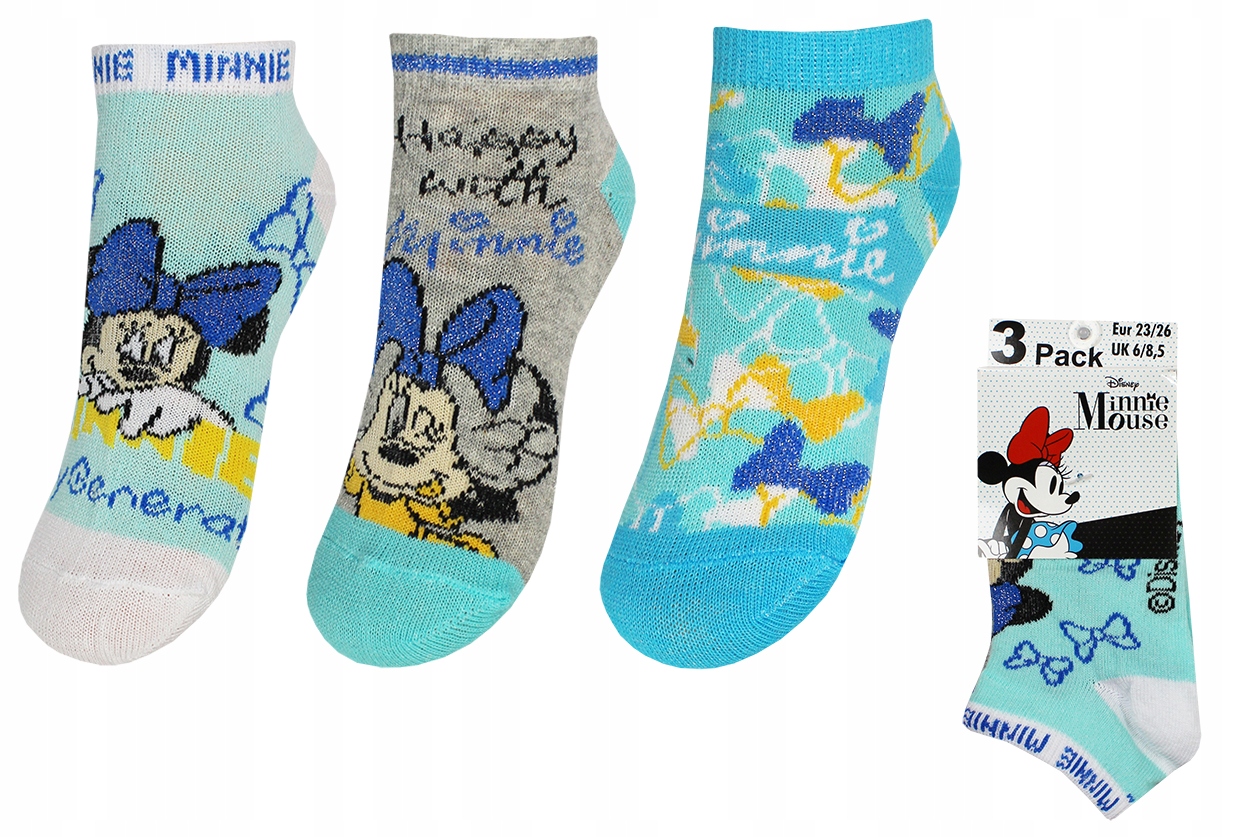 

Myszka Minnie Disney Stopki Dla Dziecka 3PAK 23/26