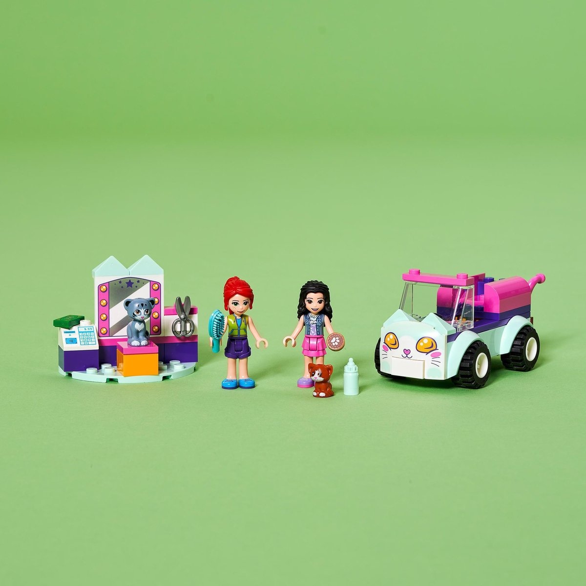 LEGO FRIENDS SAMOCHÓD PIELĘGNACYJNY KOTÓW KOTY HIT Liczba elementów 60 szt.