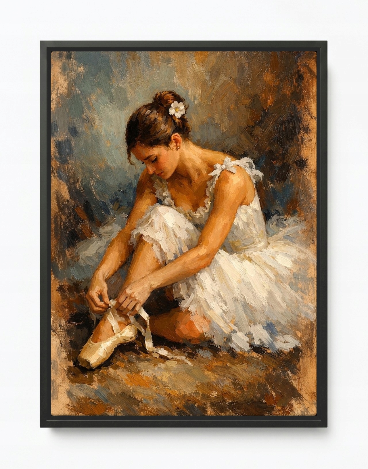 Obraz Rám Americká Krabička Portrét Žena Balerína Baletka Tanec 60x80