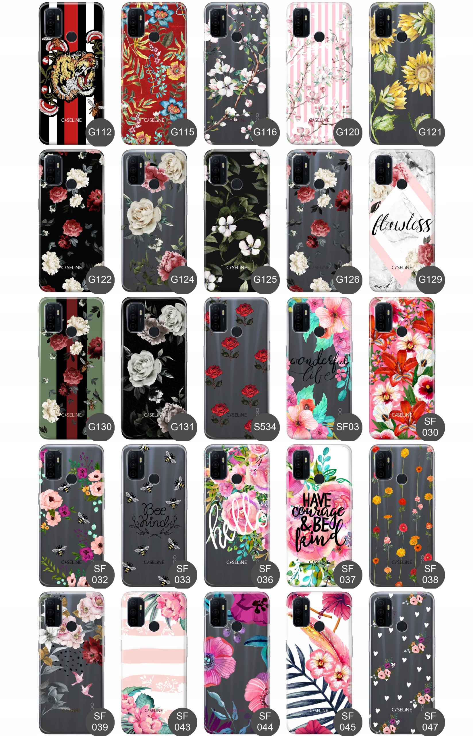 Etui do Oppo A53 case wzory guma