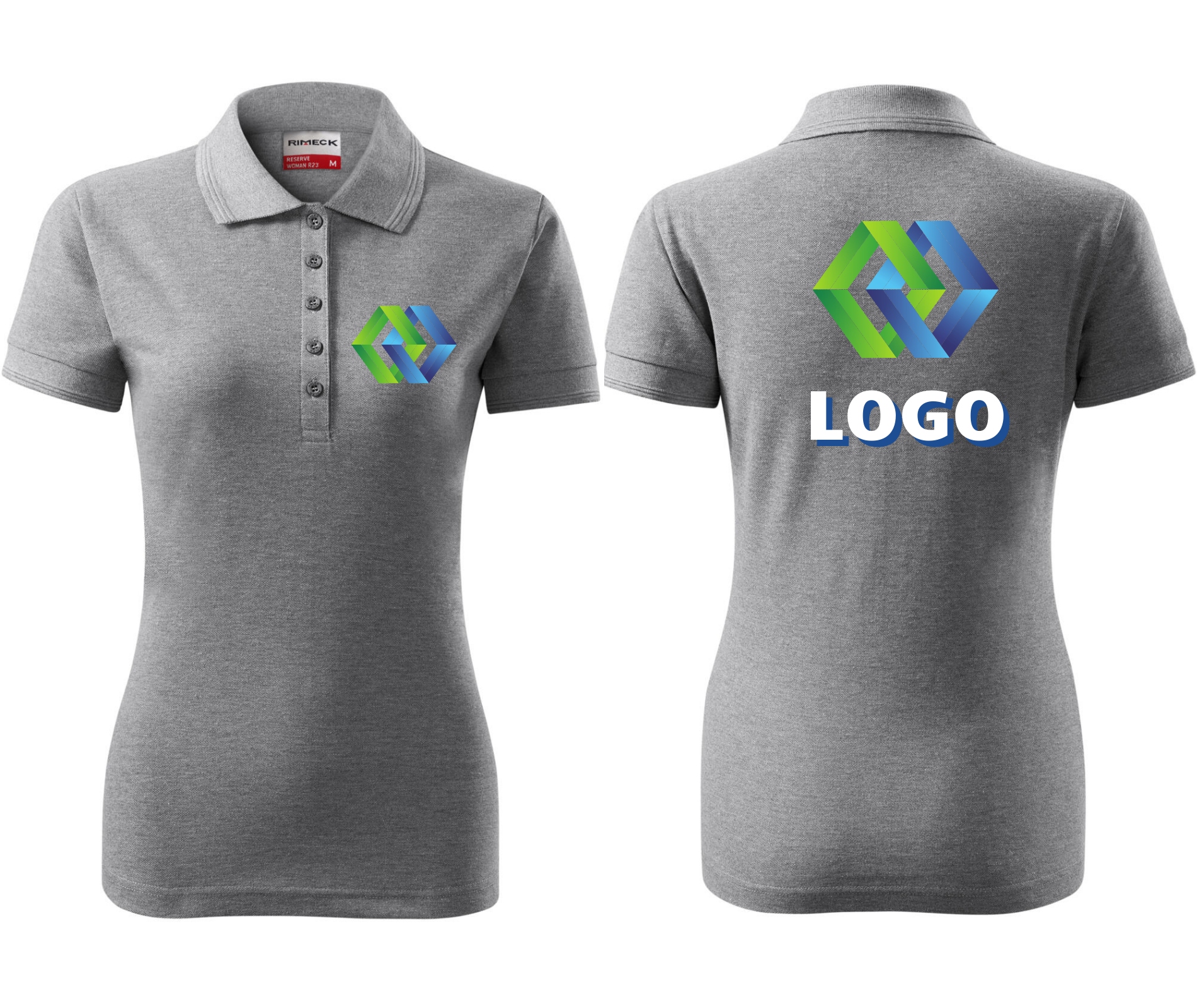 Koszulka Robocza Polo Damska R23 - własny nadruk logo firmy wybierz rozmiar