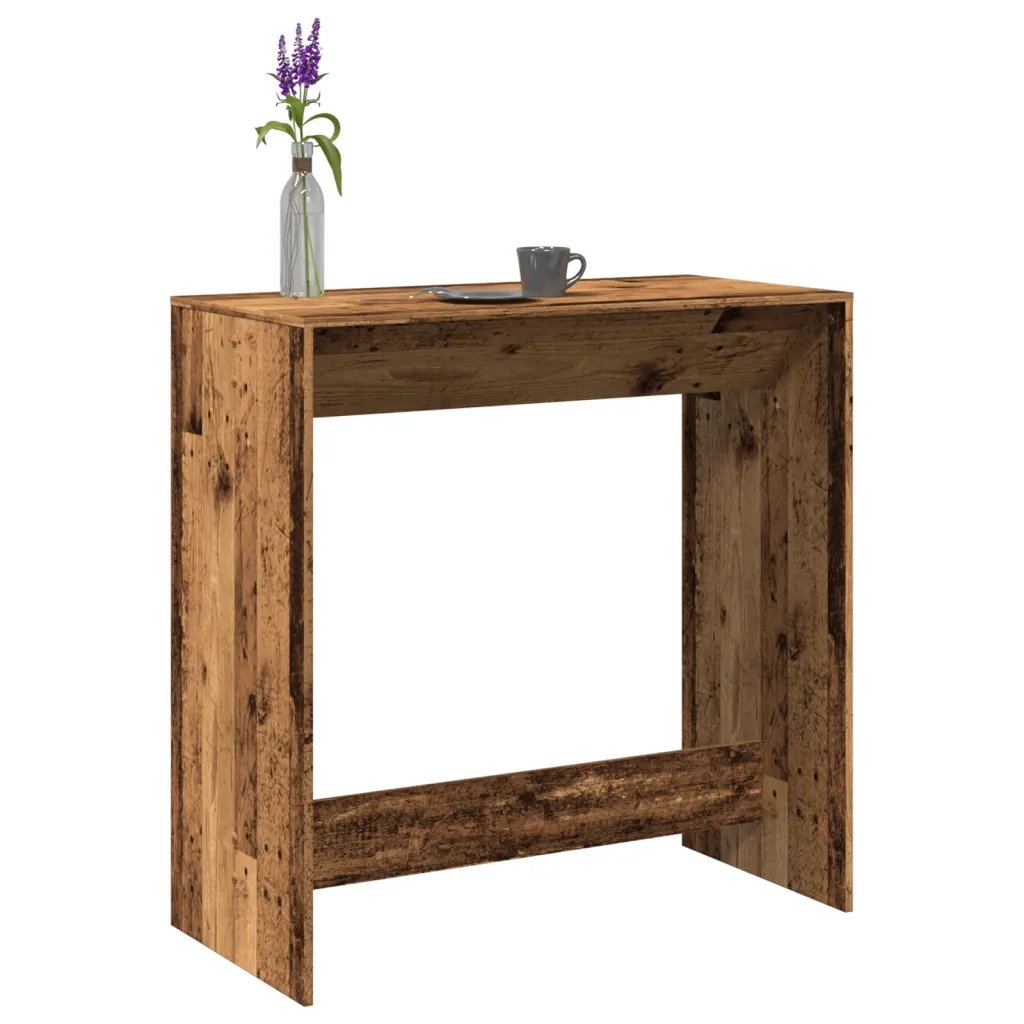 Barový stůl old wood 102 x 50 x 103,5 cm kompozitní dřevo Hnědá 854434