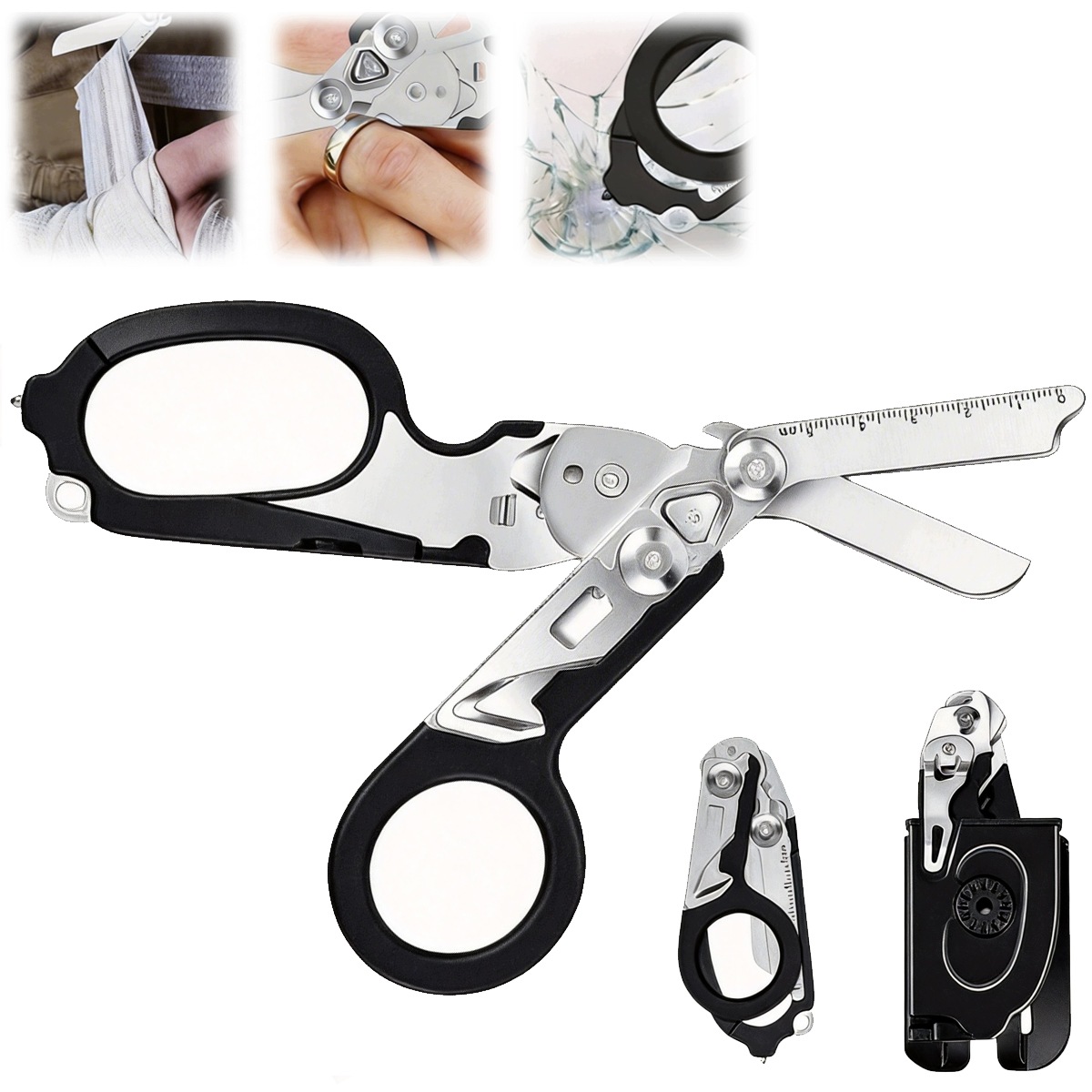 6 W 1 Raptor Nożyczki Ratownicze Multitool Mocne Nowy 2026