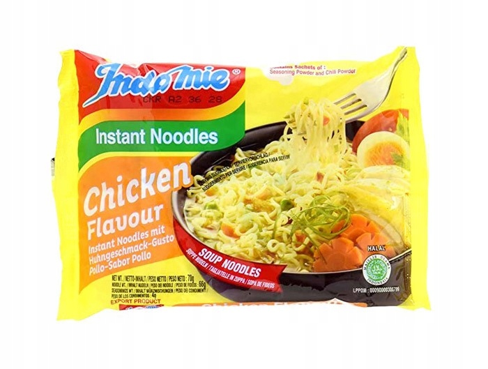 

Zupa makaron instant o smaku kurczaka Indomie 70