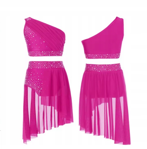 Strój Do Gimnastyki S Balet Sukienka Tutu Do Tańca Różowa 170 2589