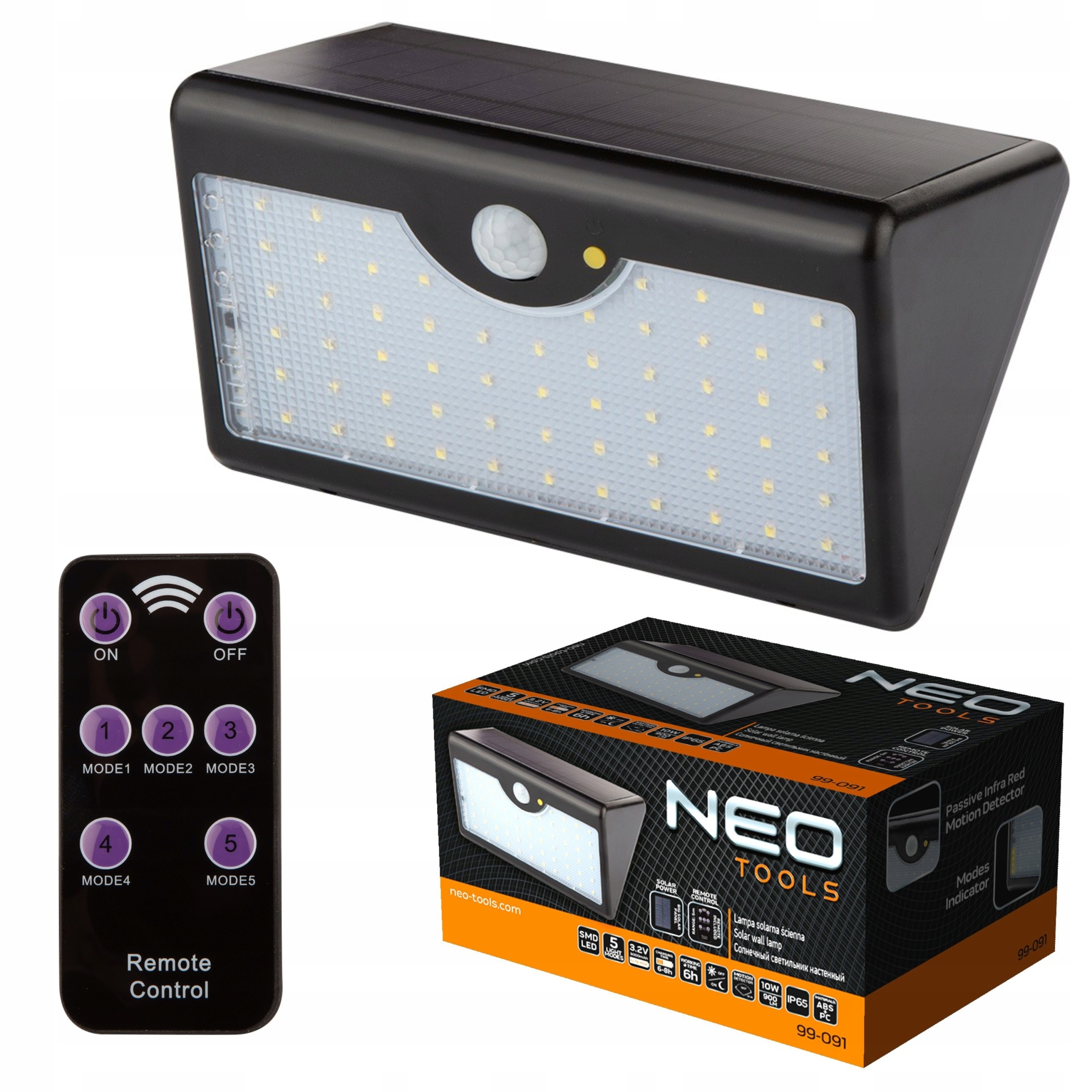 Neo Reflektor Led Solární Lampa Senzor Pilot 10W