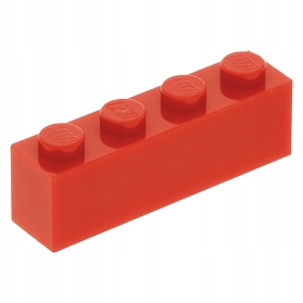 

Lego Klocek zwykły 1x4 3010 czerwony 2 szt.