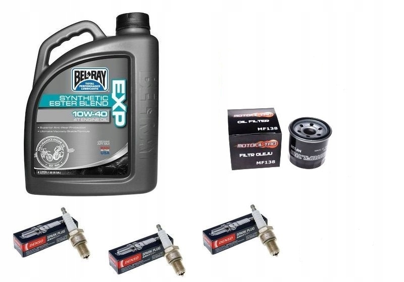 Olej Bel Ray EXP filtr świece DAYTONA 955 02-04r.