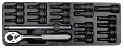 Úderové Nástavce 3/8 Torx T10-60 Ph Pz Račňa Gombík King Tony 9-3421P
