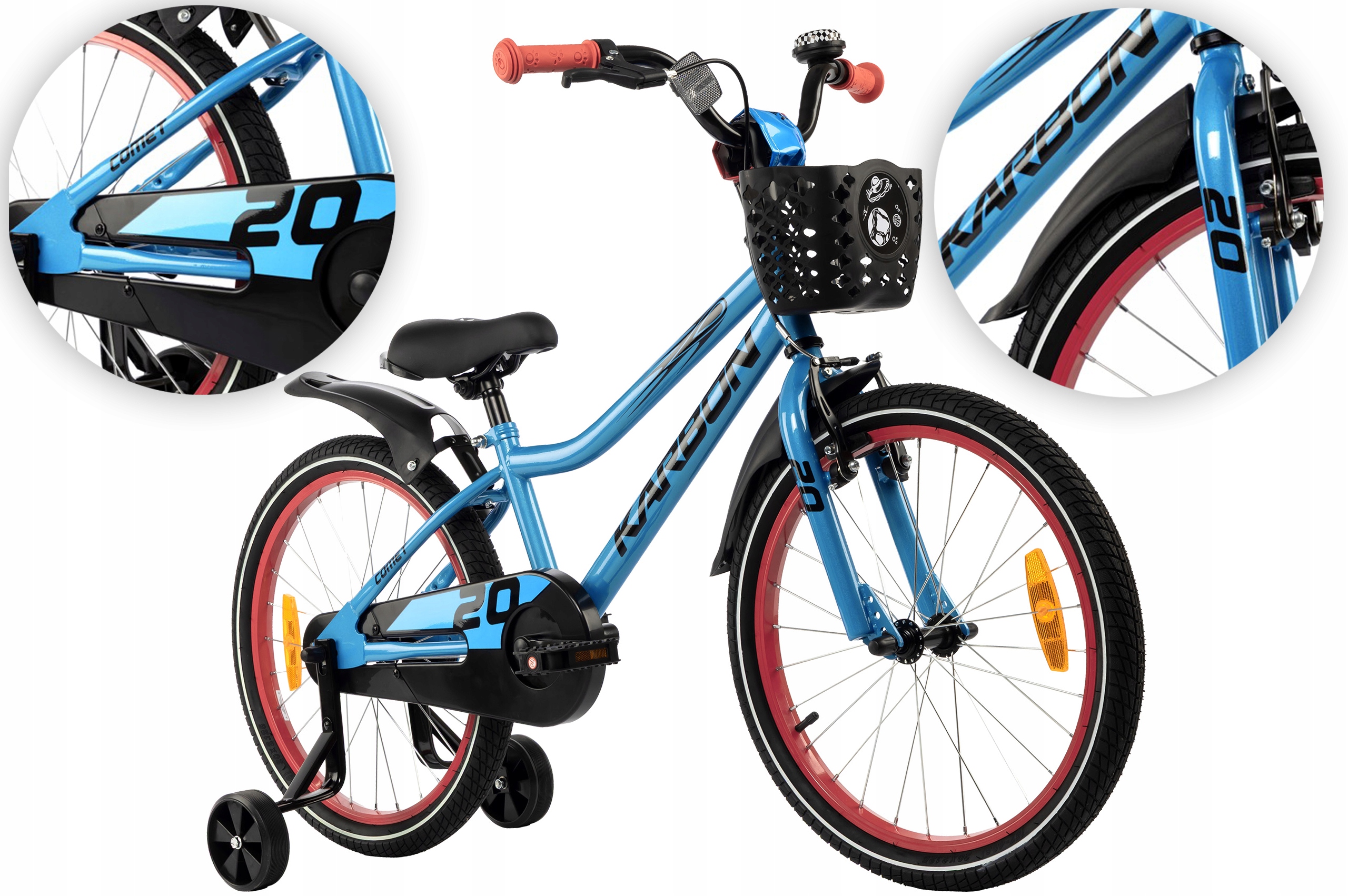 Rower dziecięcy 20" Karbon Comet niebieski R25