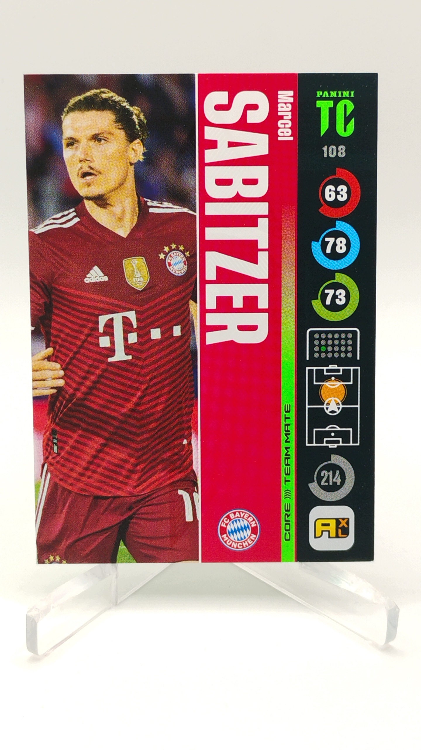 Panini Top Class 2022 Team Mate 108 Marcel Sabitzer Fc Bayern Munchen